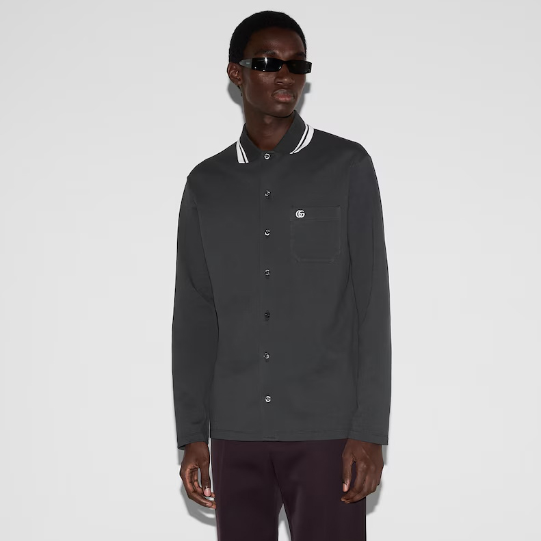 NIGO Prada Men's & Women's Spring/Fall Fashion Casual Solid Color Collared Single-Button Embroidered Polo Shirt #nigo79128