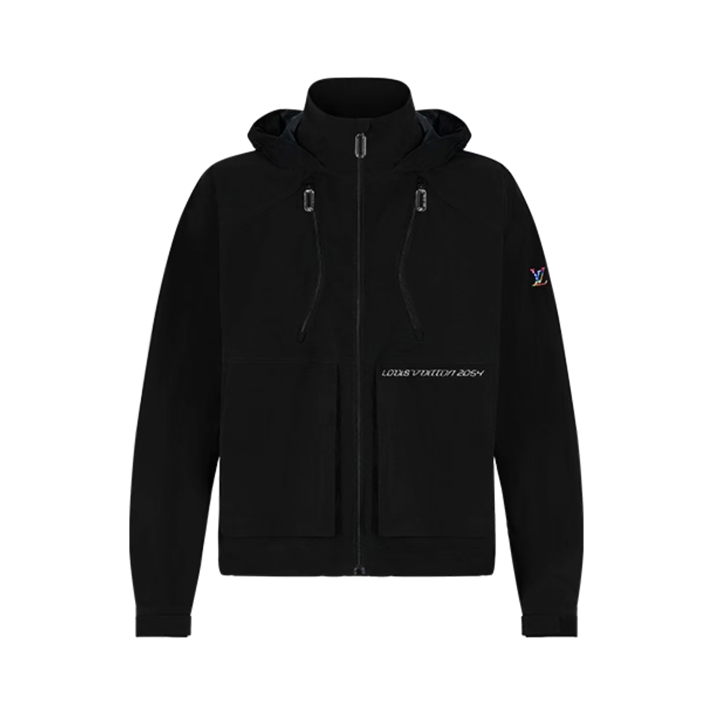 NIGO Louis Vuitton Spring/Summer Fashion Casual Solid Color Rainbow Gradient V-Logo Wrinkle Texture Windbreaker Long Sleeve Jacket #nigo79131