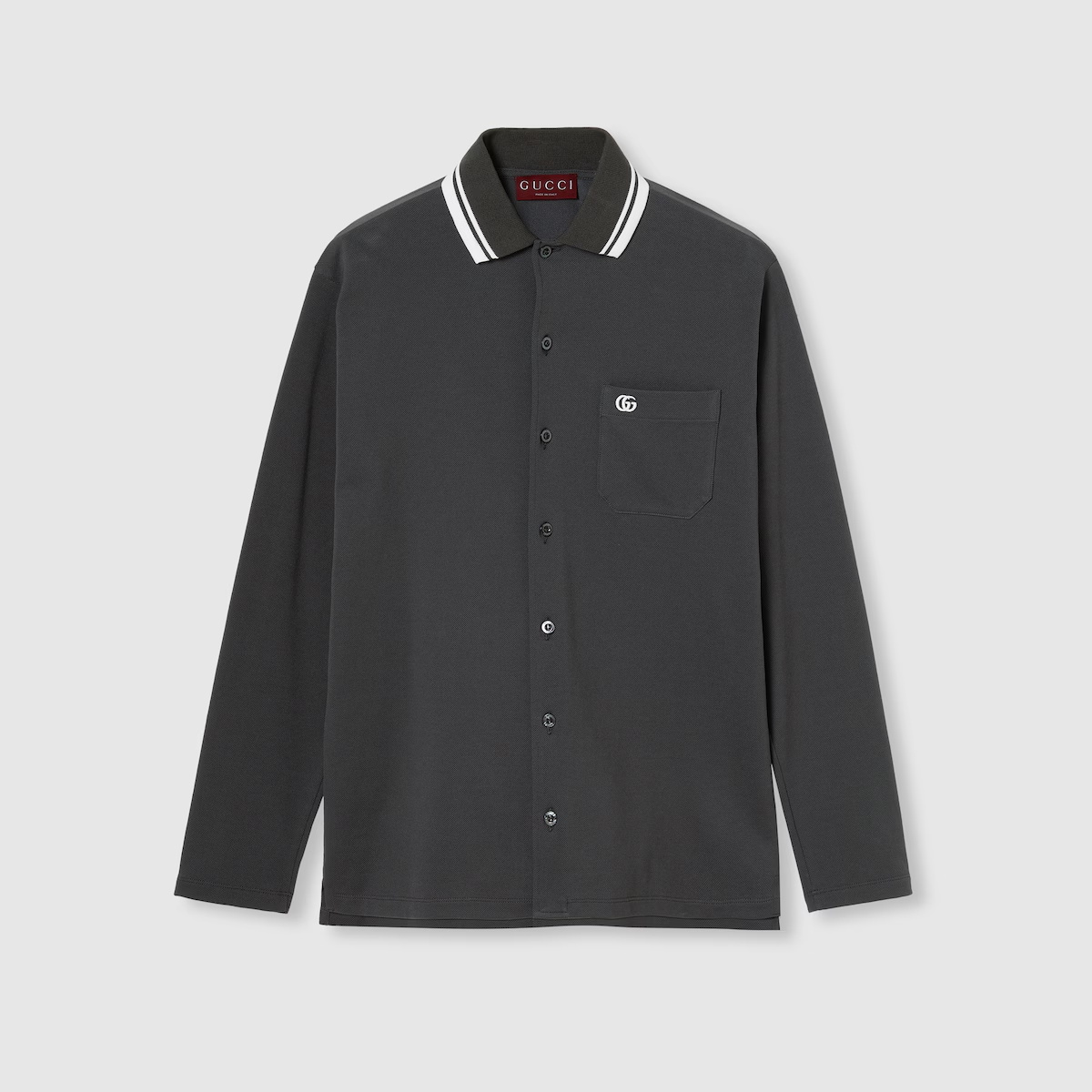 NIGO Prada Men's & Women's Spring/Fall Fashion Casual Solid Color Collared Single-Button Embroidered Polo Shirt #nigo79128