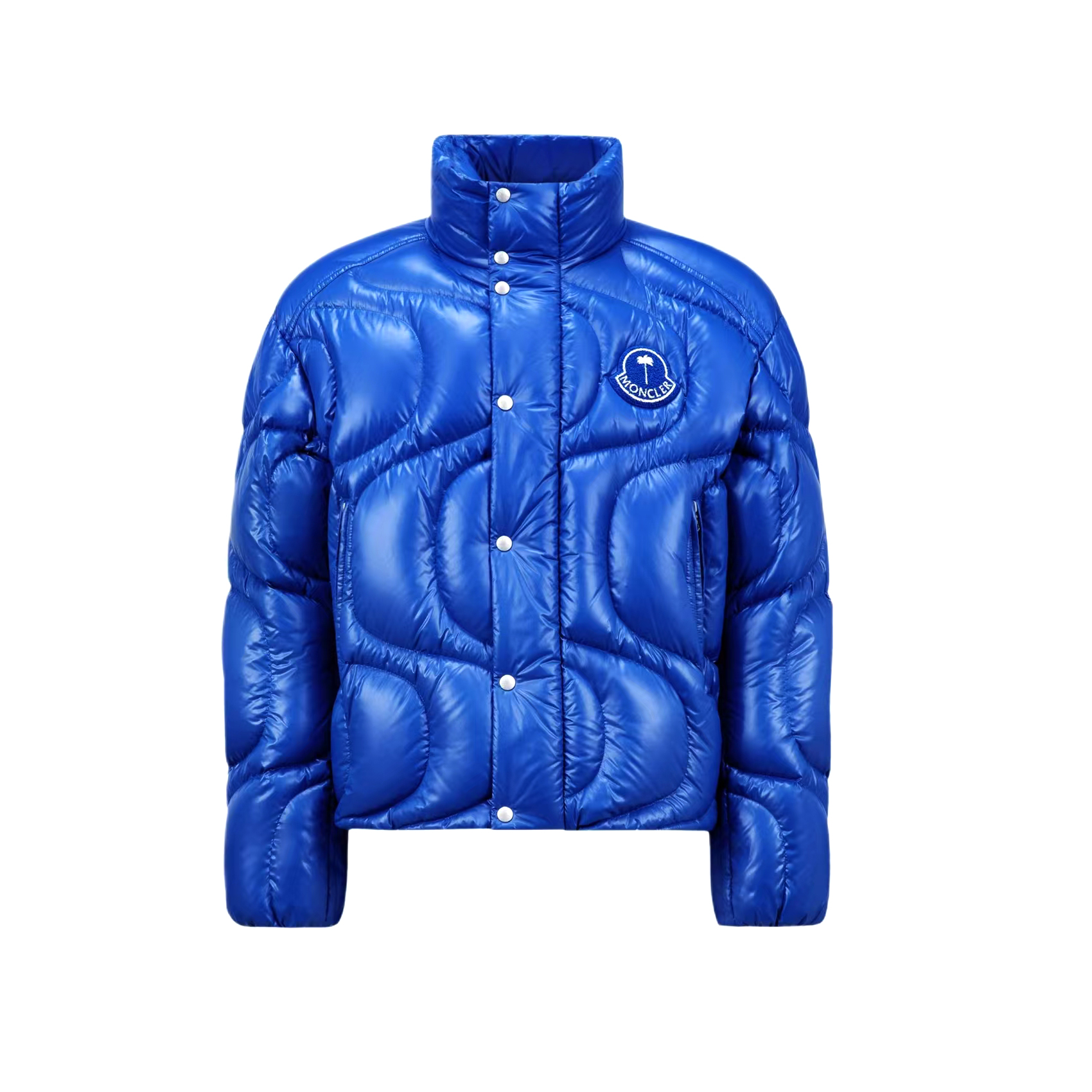 NIGO Moncler x Palm Angel  Men's And Women's Winter Fashion Casual Solid Color Zipper Single Button Windproof White Goose Down Jacket Cotton Coat Jacket #nigo79142
