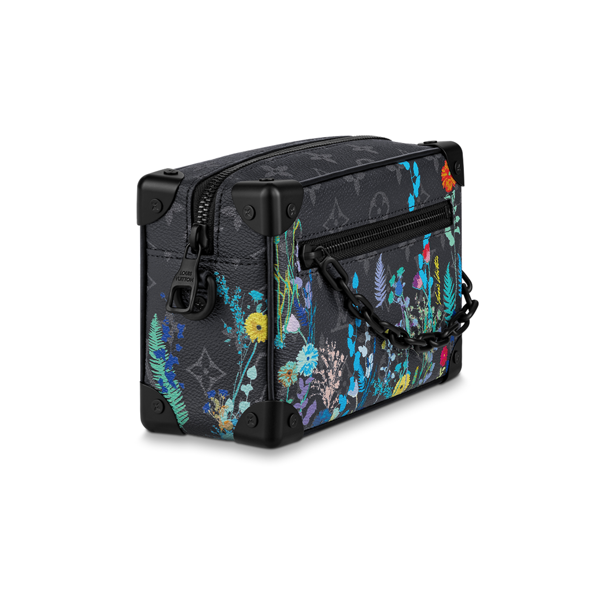 NIGO Louis Vuitton Mini SOFT TRUNK  Men's And Women's Classic Vintage Floral Print Zipper Clutch Bag Shoulder Bag  Chain Bag Crossbody Bag  Bags M69072 #nigo79151