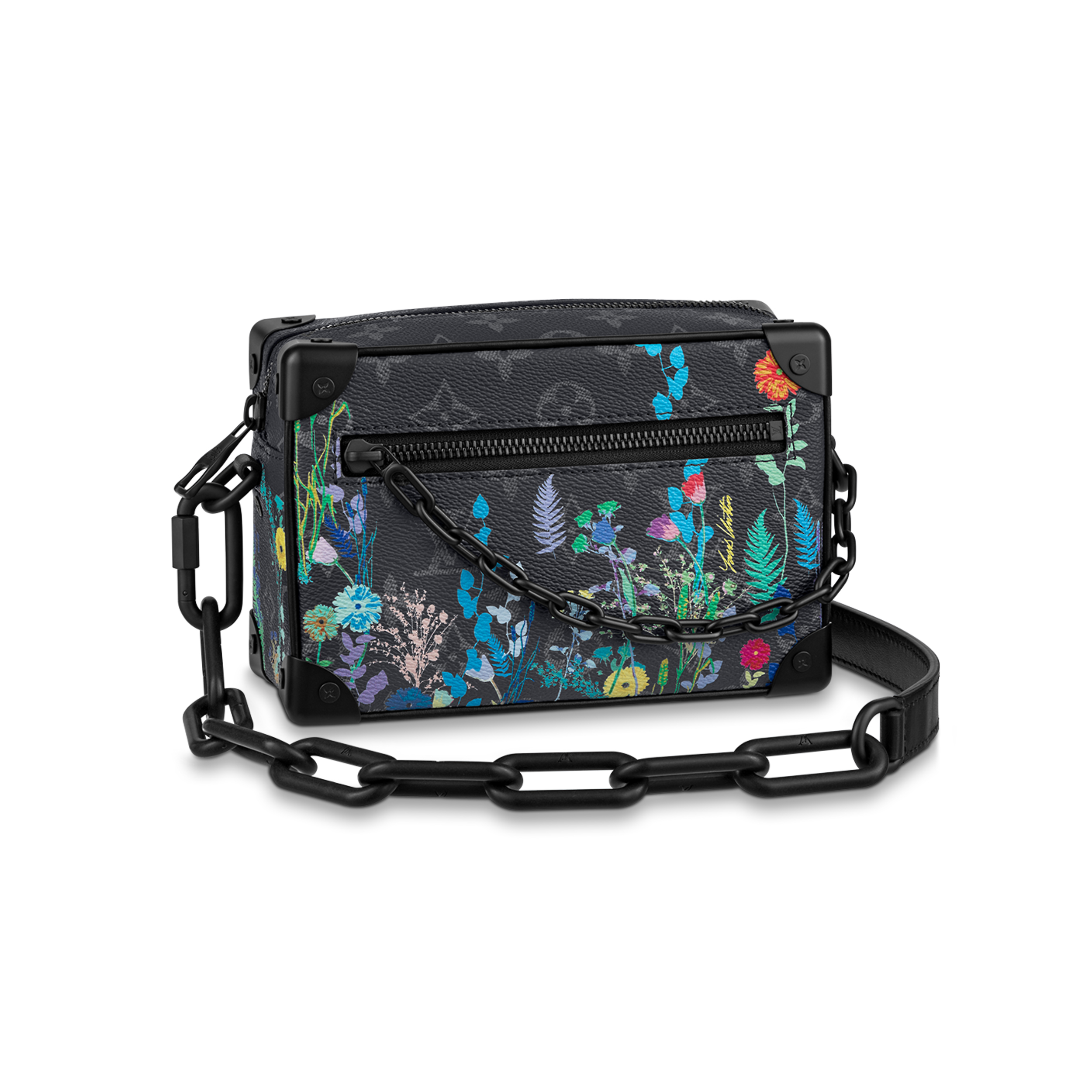 NIGO Louis Vuitton Mini SOFT TRUNK  Men's And Women's Classic Vintage Floral Print Zipper Clutch Bag Shoulder Bag  Chain Bag Crossbody Bag  Bags M69072 #nigo79151