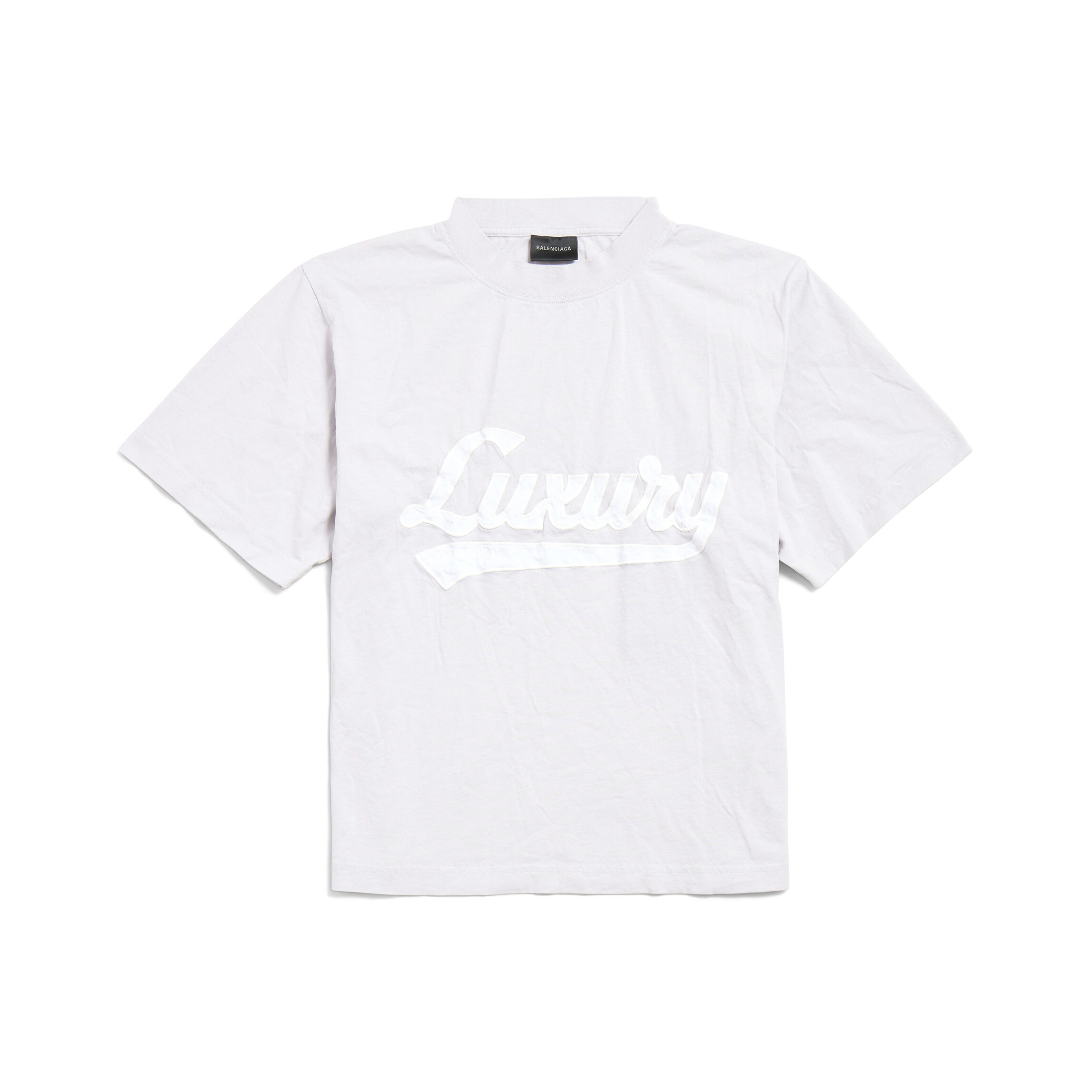 NIGO Balenciaga LUXURY SCRIPT Men's And Women's Summer Fashion Casual Crew Neck Pullover Vintage Plain Weave Knit Fabric Loose Fit Short Sleeve T-Shirt #nigo79163