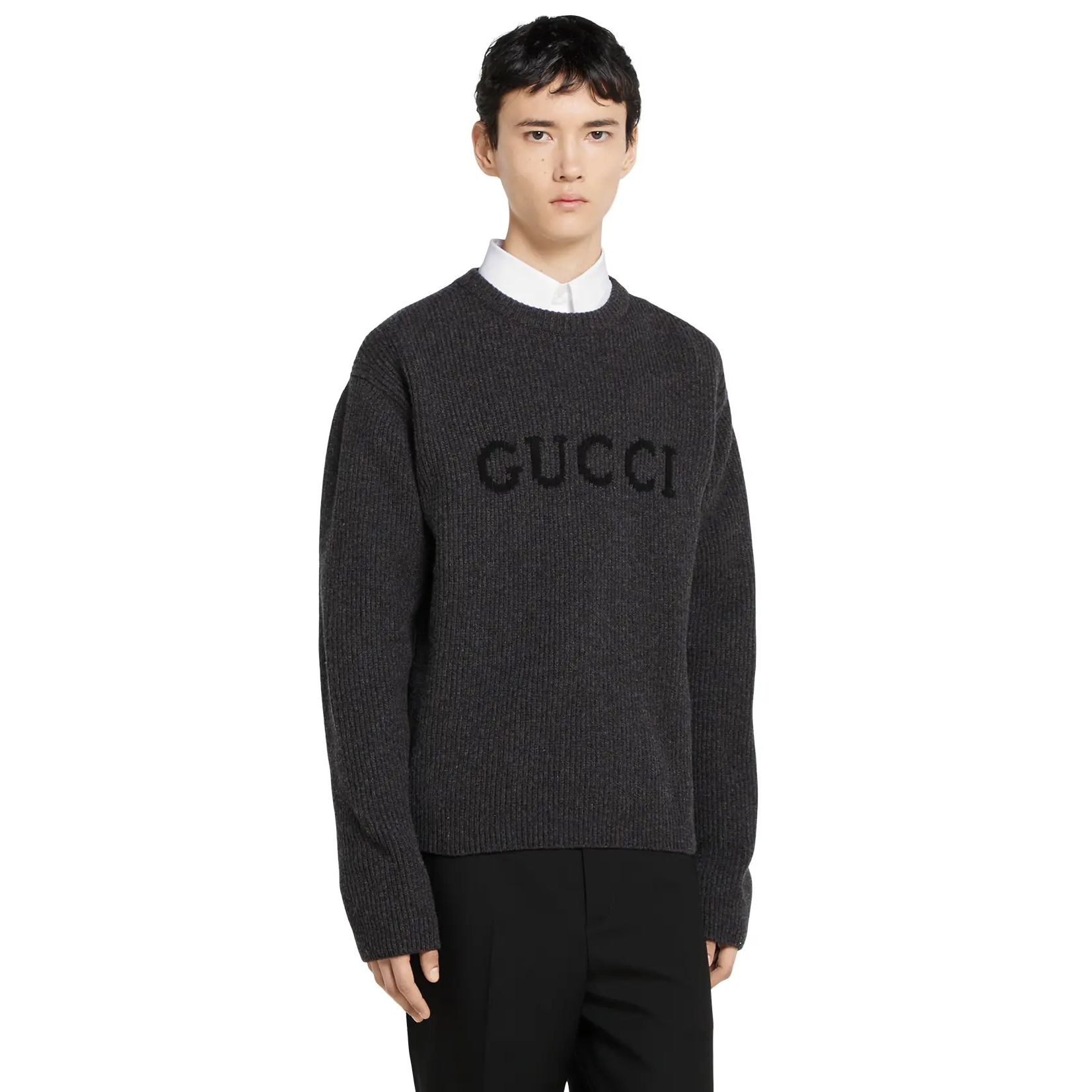NIGO Gucci Men's And Women's Fall/winter Fashion Casual Solid Color Crew Neck Pullover With Letter Logo In Cashmere Sweater #nigo79161