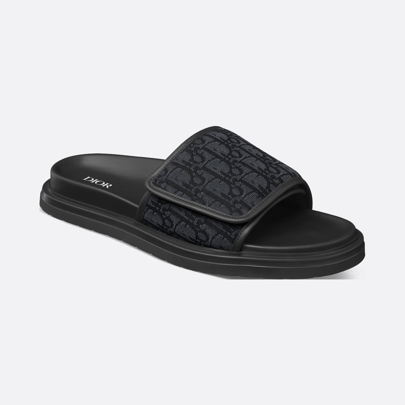 NIGO Dior Dior Aqua Men's And Women's Summer Fashion Casual Round Toe Open Back Oblique Print Fabric Flip Flops Sandals Shoes #nigo79178