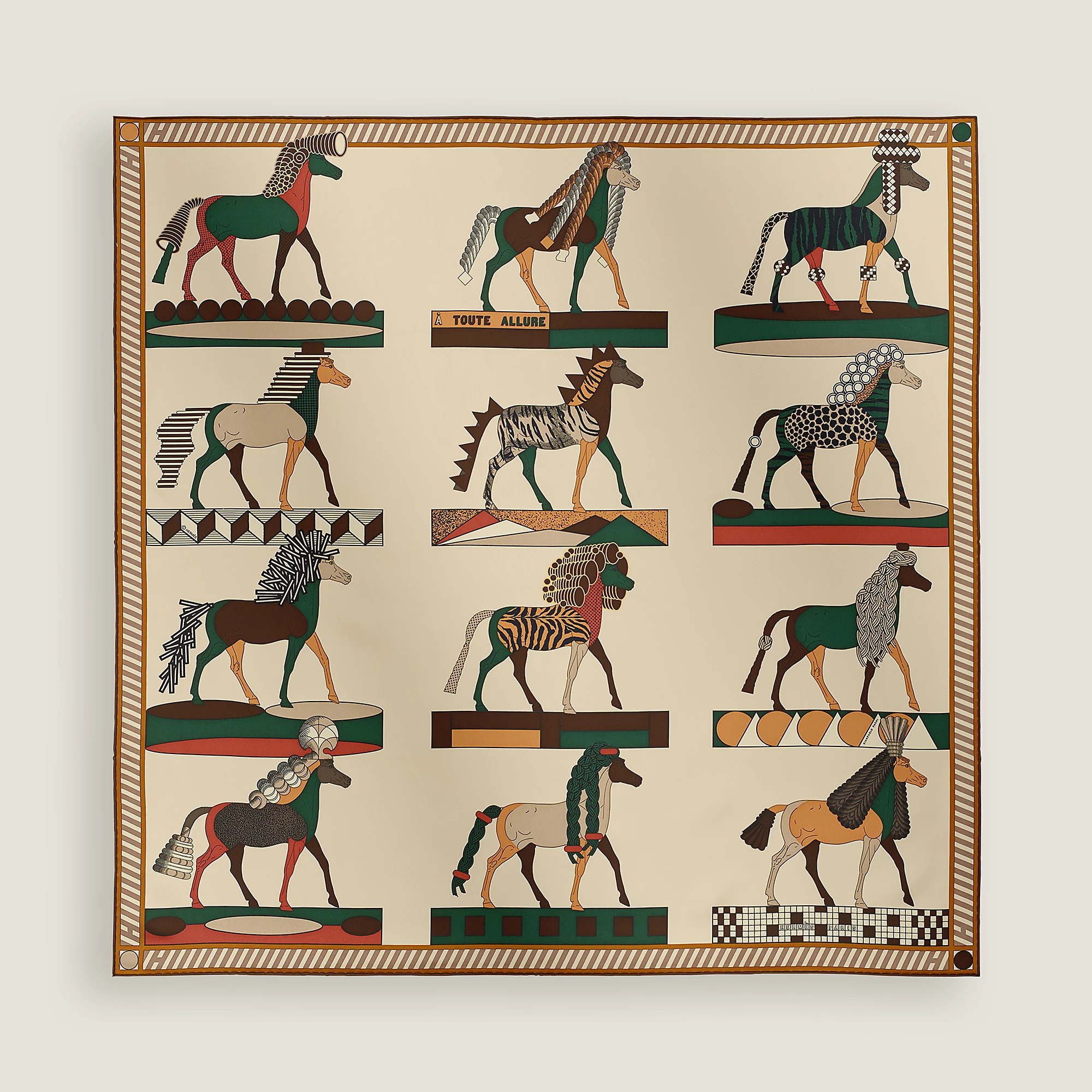 NIGO Hermes Women's Fashion Classic Square Silk Scarf Elegant Casual Silk  Accessories #nigo79168