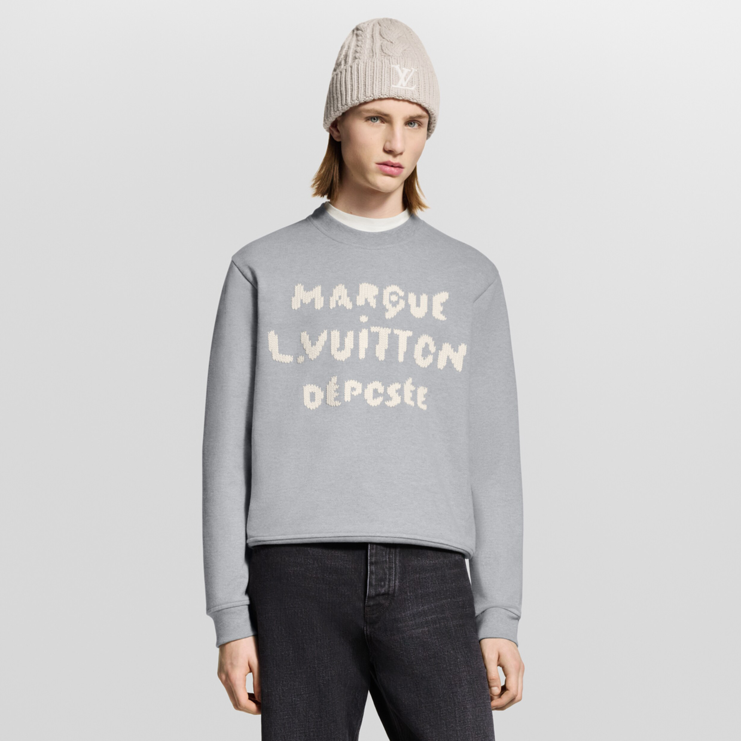 NIGO Louis Vuitton Men's Spring/fall Casual Solid Color Crewneck Long Sleeve Sweatshirt With Embroidered Logo Sweatshirt #nigo79166