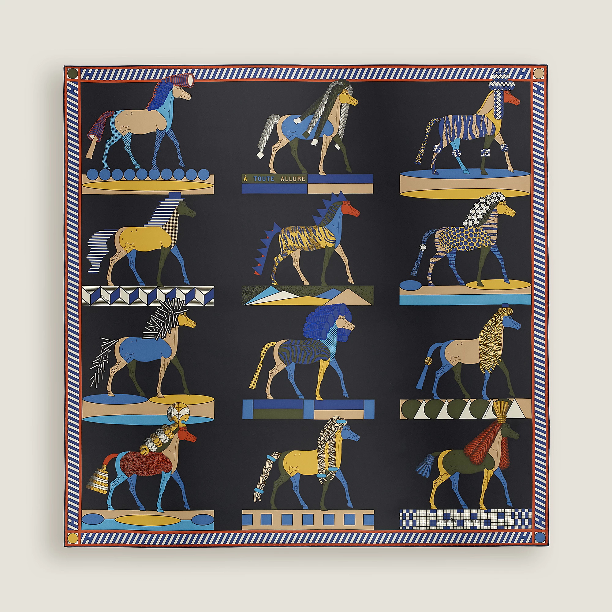 NIGO Hermes Women's Fashion Classic Square Silk Scarf Elegant Casual Silk  Accessories #nigo79168