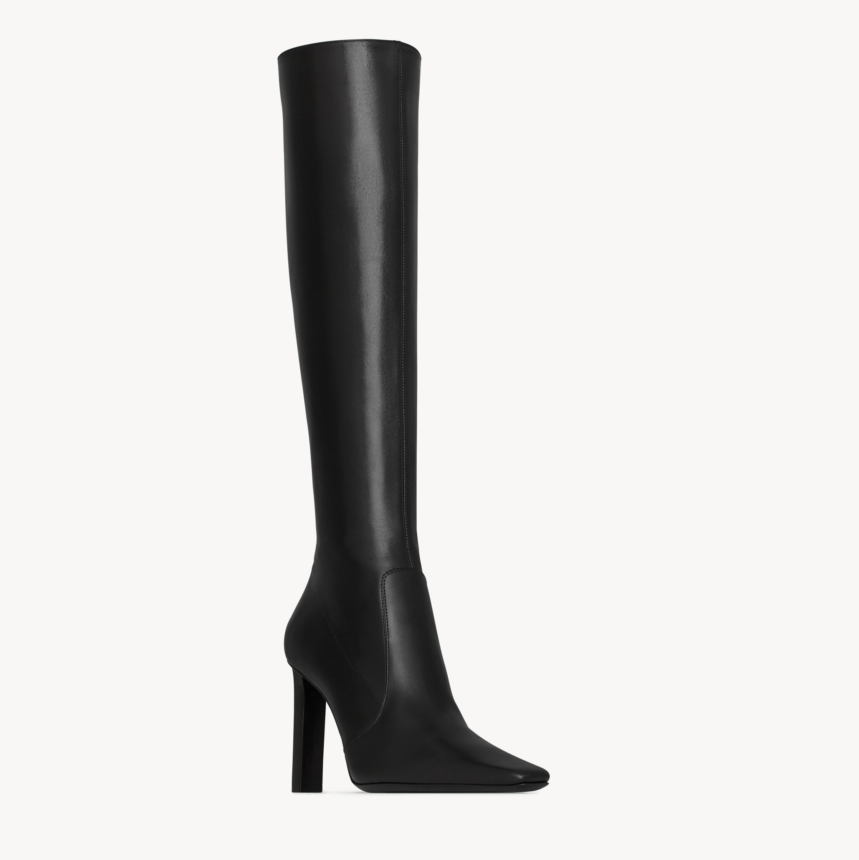 NIGO Saint Laurent FRANCOISE Women's Classic Pointed Toe Side Zip Leather High Heel Boots 10cm Heel High Heel Shoes #nigo79181