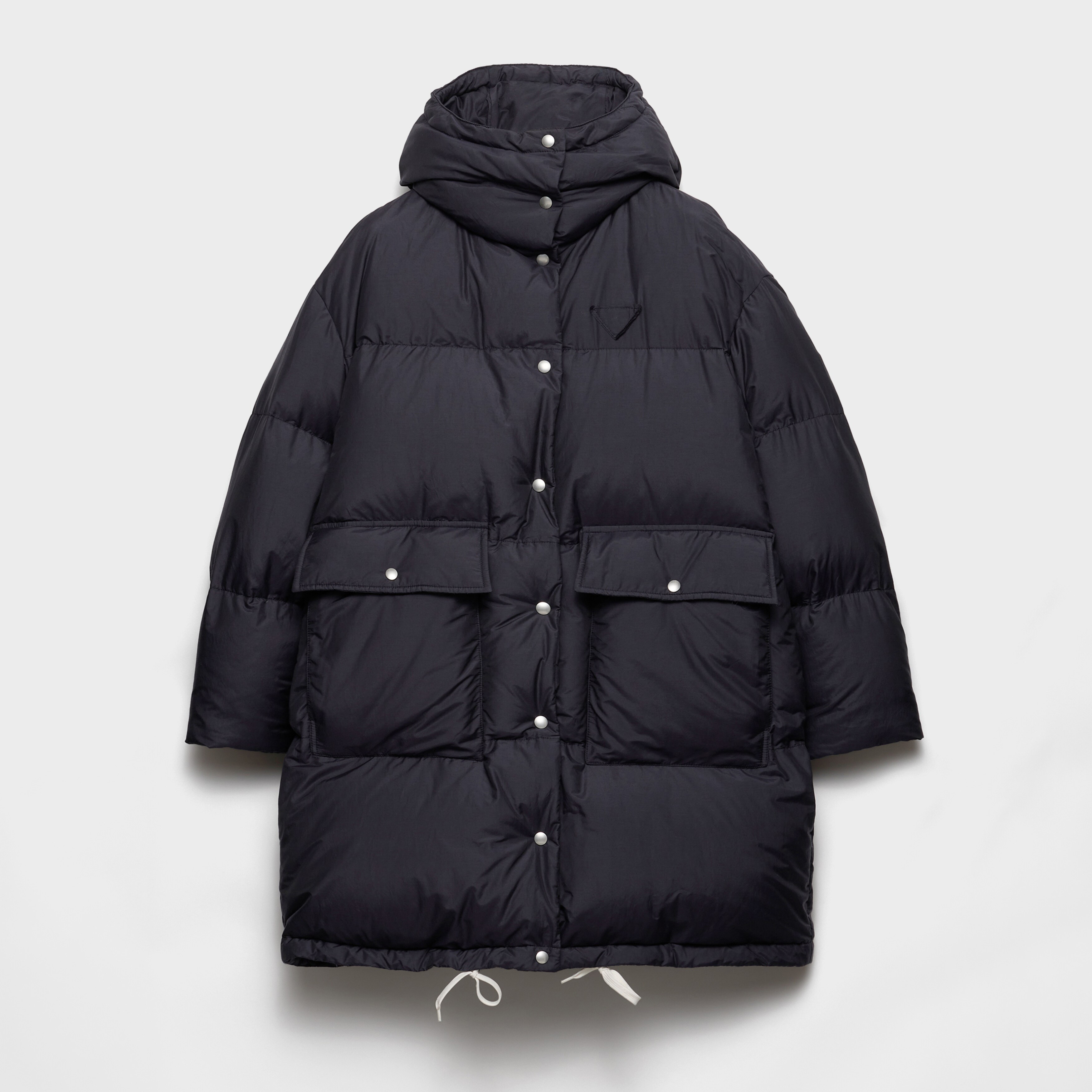 NIGO Prada Men's And Women's Winter Fashion Classic Solid Color Hooded Zipper Single-breasted Long Goose Down Jacket #nigo79193
