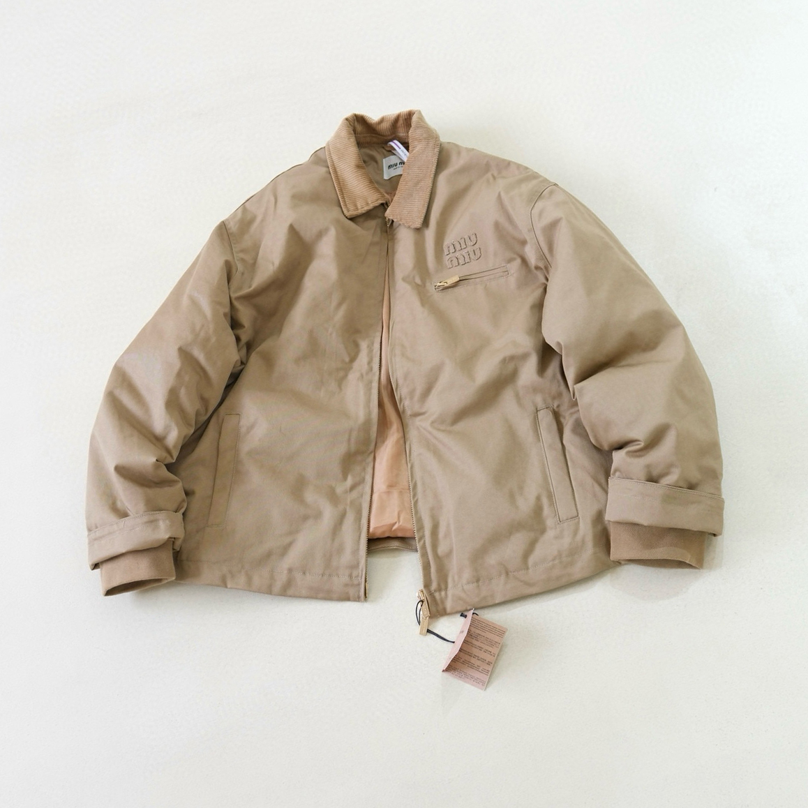 NIGO MiuMiu Men's And Women's Autumn/Winter Fashion Classic Vintage Lapel Zipper Corduroy Collar Workwear Cotton Jacket #nigo79214