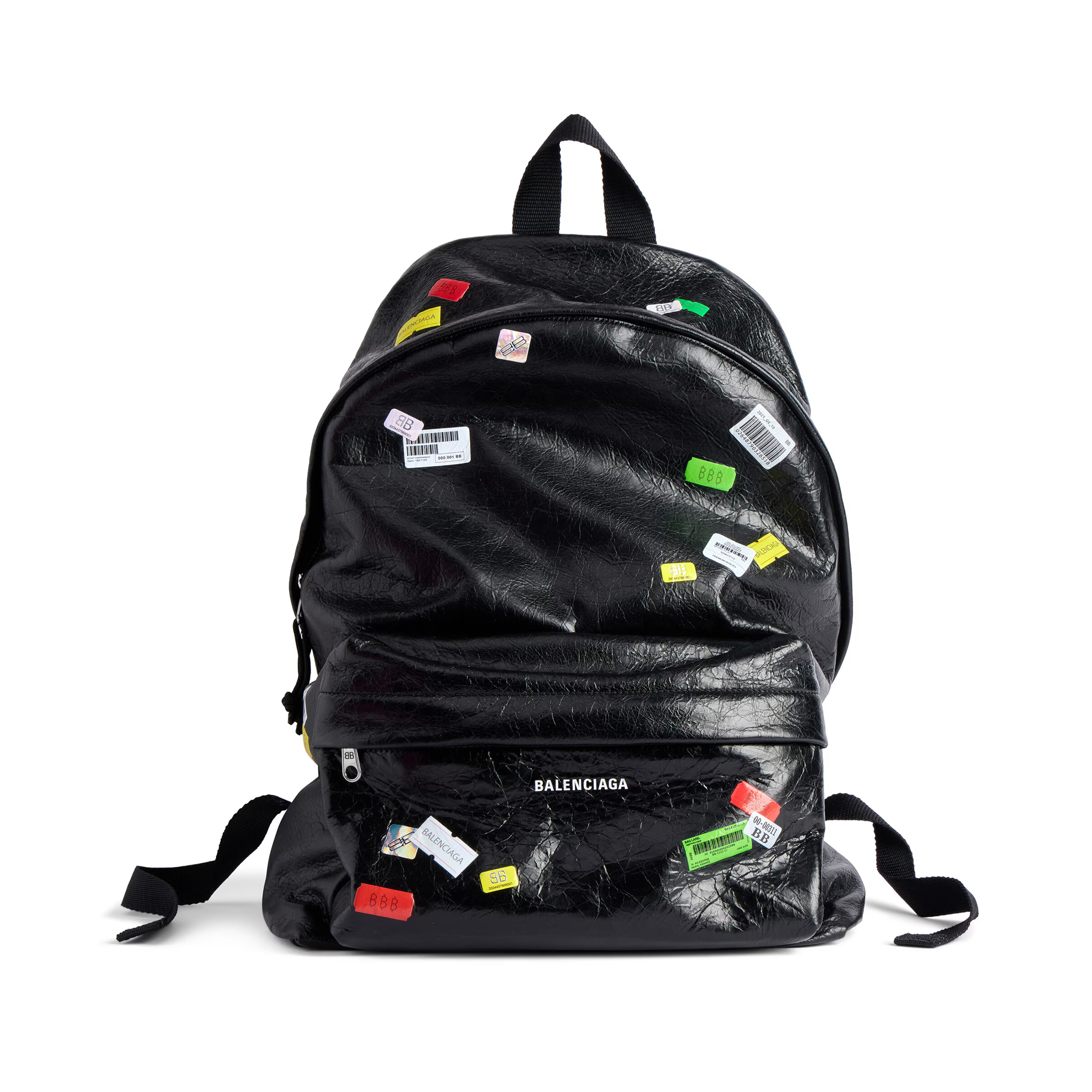 NIGO Balenciaga Men's Explorer Backpack With Logo College-Style Solid Color Vintage-Washed Oil-Waxed Leather Casual Bag Bags 5032212AB531084 #nigo81723