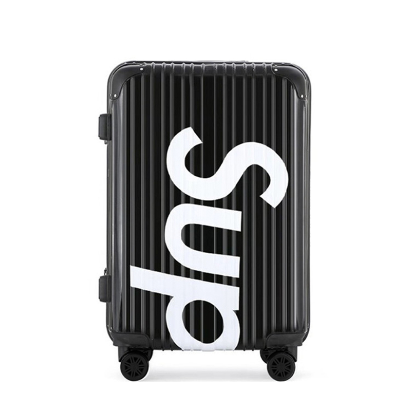 NIGO Supreme Fashion Logo Jacquard Shift Trolley Case Consignment Luggage Travel Out Box Solid Color Boarding Case Bag Bags #nigo81717