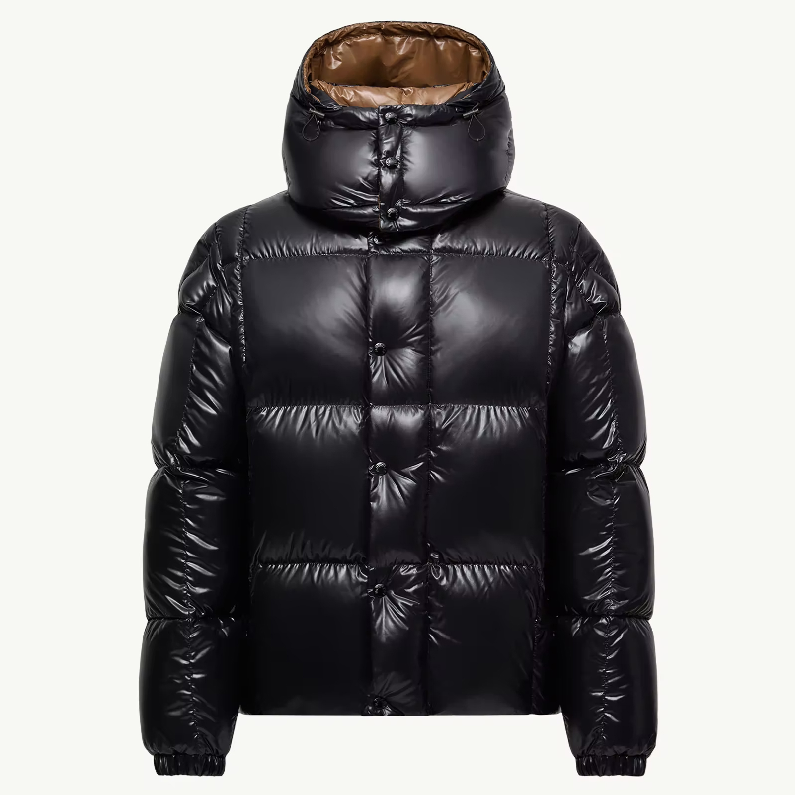 NIGO Moncler Men's & Women's Parana Series Solid Color Minimalist Logo Zipper Hooded Short Down Jacket #nigo81597