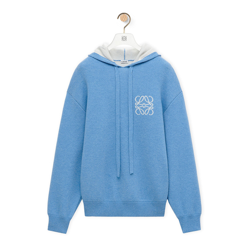 NIGO Loewe Men's High-Street Logo Jacquard Double-Layer Wool Casual Solid-Color Spring/Fall Long-Sleeve Pullover Hoodie Sweatshirt #nigo81712