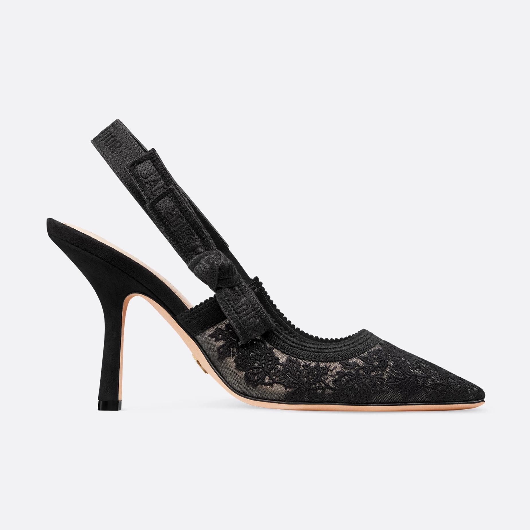 NIGO Dior Women's J'Adior Slingback Pump Spring/Summer Autumn Flower Embroidered Bow High Heels Pointed Thin Heels Casual Shoes Heel Height 6.5cm Heel Height 10.5cm #nigo81722