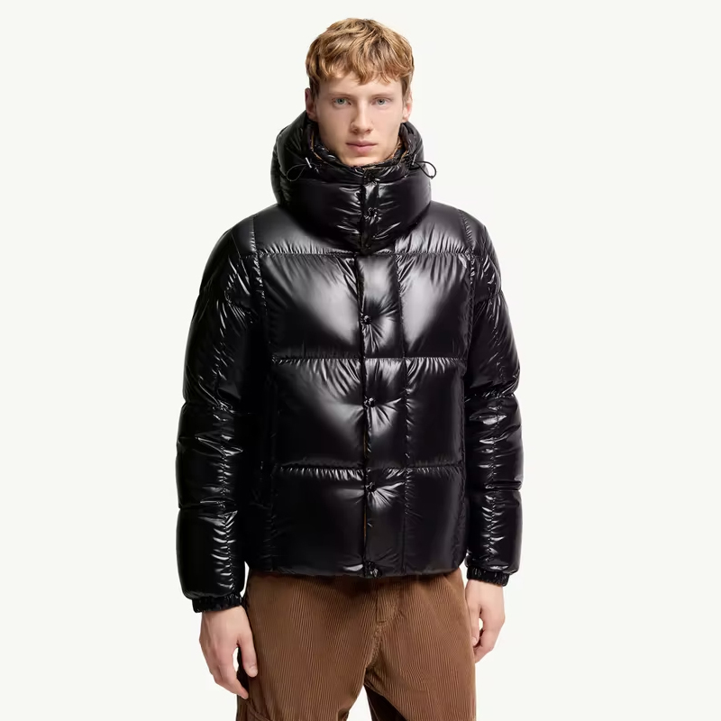 NIGO Moncler Men's & Women's Parana Series Solid Color Minimalist Logo Zipper Hooded Short Down Jacket #nigo81597