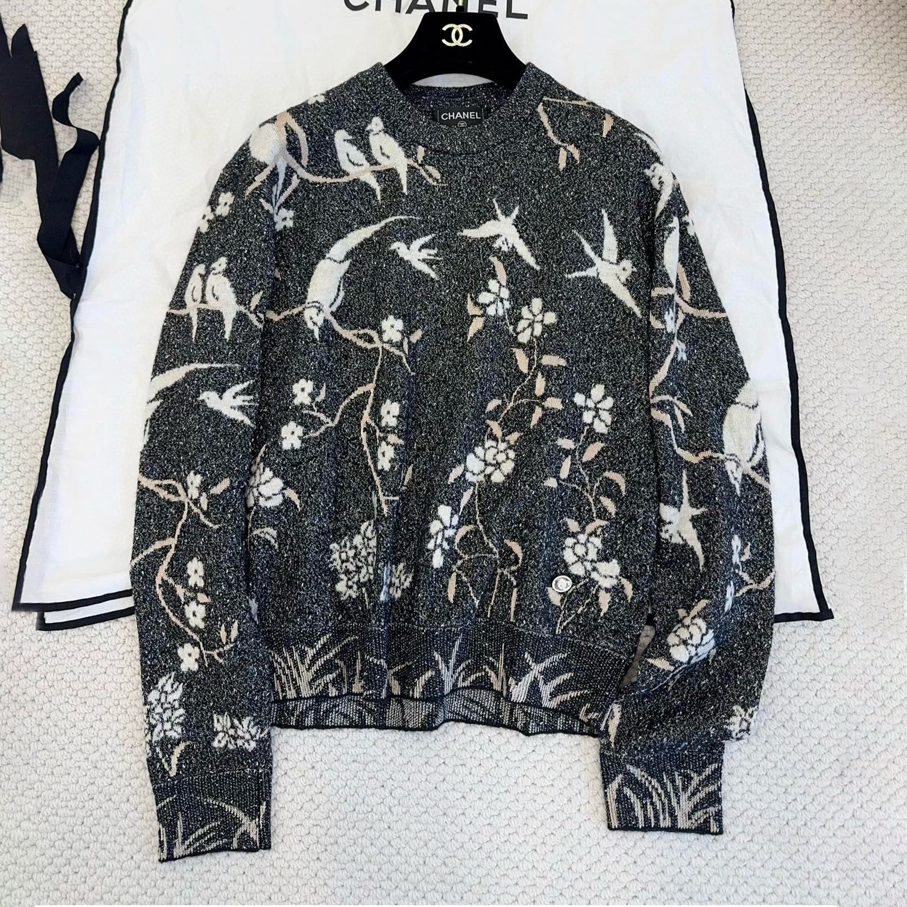 NIGO Chanel Women's Spring, Autumn, and Winter Jacquard Solid-Color Crew Neck Pullover Sweater Ngvp #nigo2551