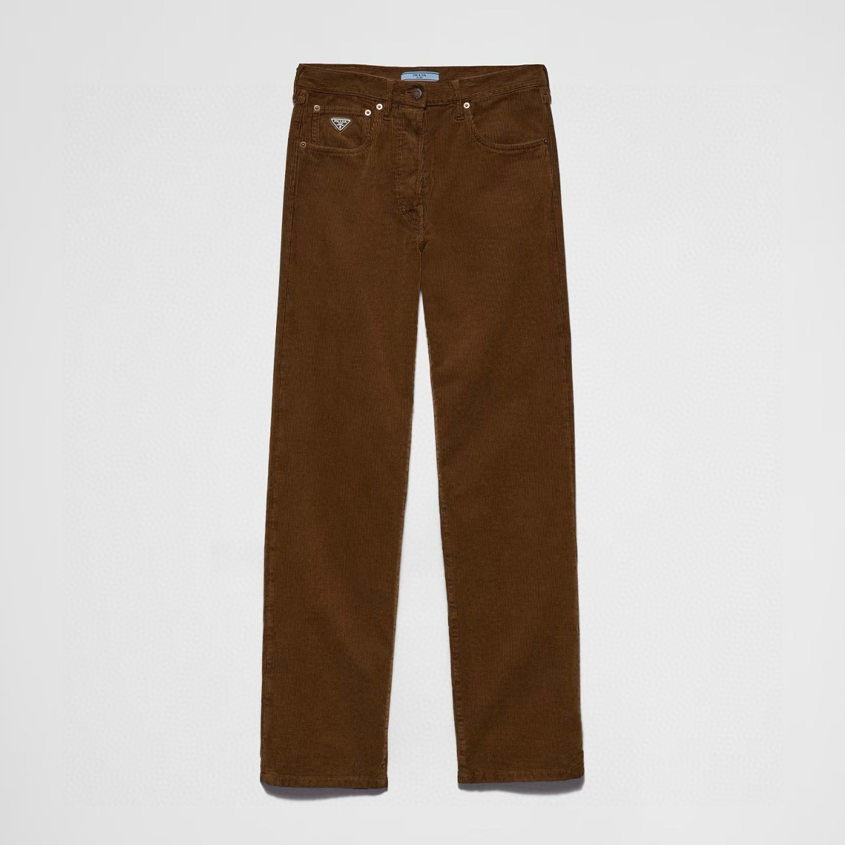 NIGO Prada Women's Four-Season Solid-Color Cotton Loose-Fit Corduroy Wide-Leg Pants Casual Solid-Color Straight-Leg Denim Pants #nigo81743