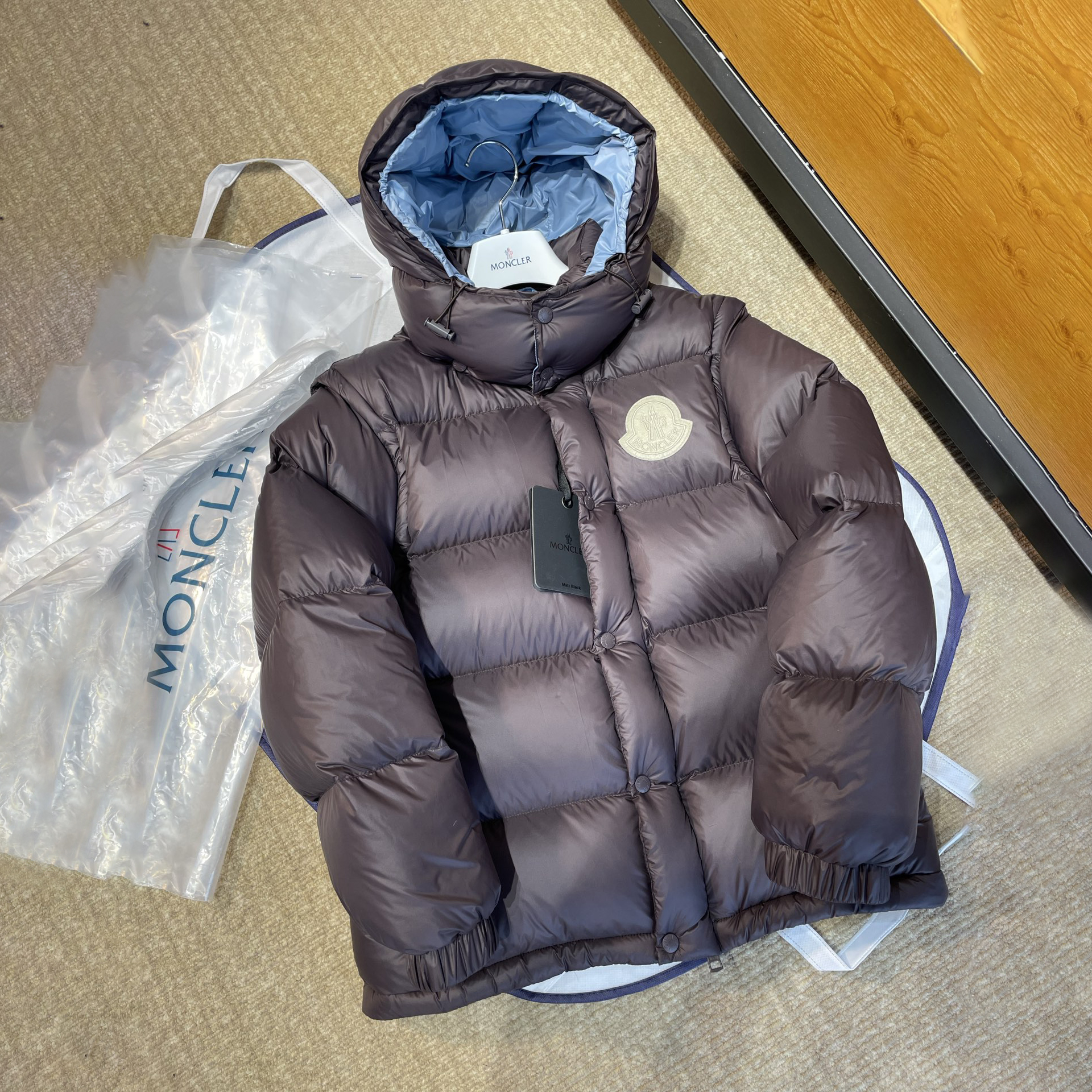 NIGO Moncler Men's Fall/Winter Fashion Classic Solid Color Zipper Hooded Cotton Jacket Long Sleeve Down Jacket Thick Coat Jacket #nigo79243