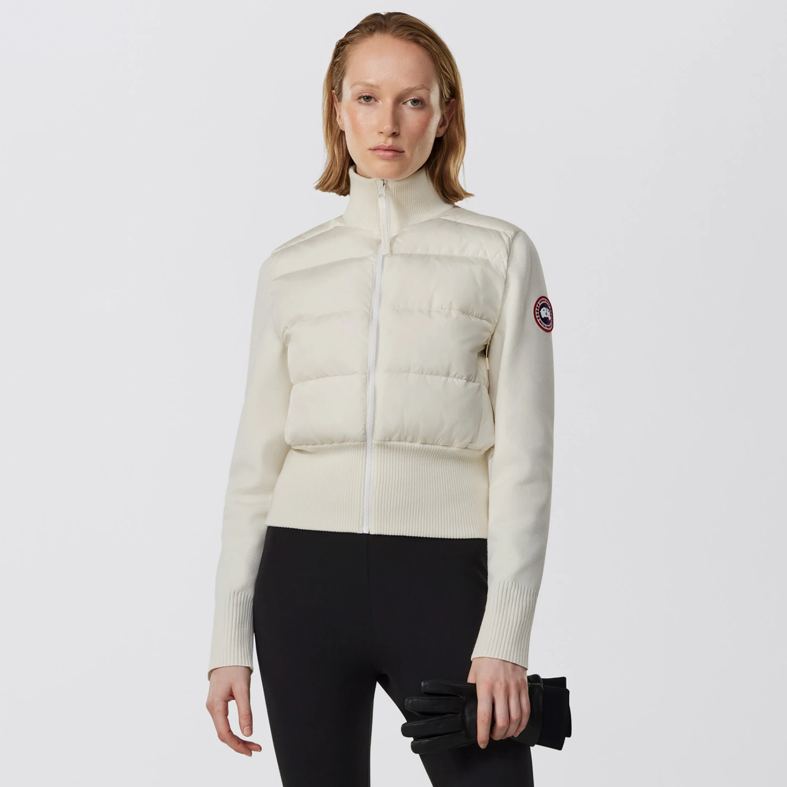 NIGO Canada Goose Women's Winter Fashion Casual High-Neck Zipper Patchwork Long-Sleeve Down Jacket #nigo79253