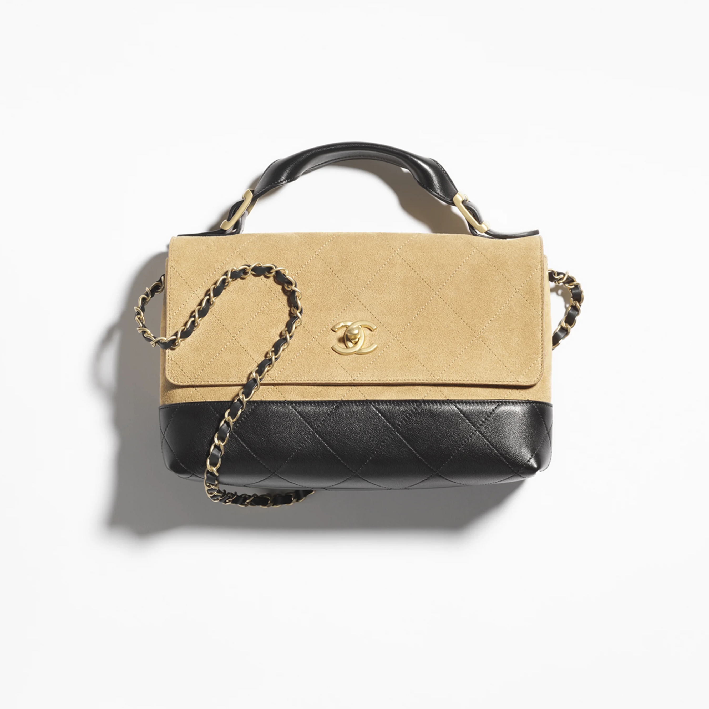 NIGO Chanel Women's Fashion Classic Suede Color Block Chain Handbag Tote Crossbody Bag Bags AS5637-B20827-U1536 #nigo79236