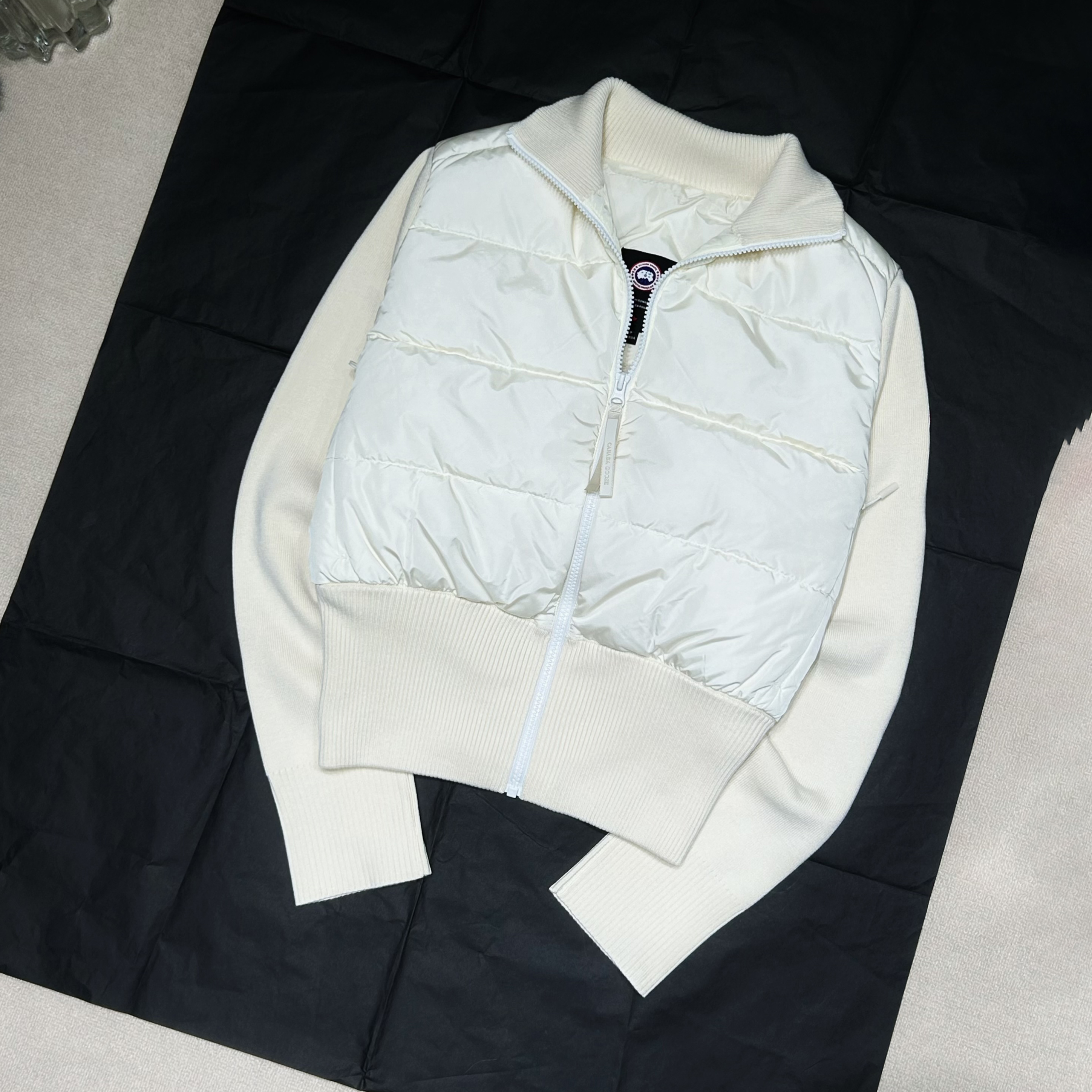 NIGO Canada Goose Women's Winter Fashion Casual High-Neck Zipper Patchwork Long-Sleeve Down Jacket #nigo79253