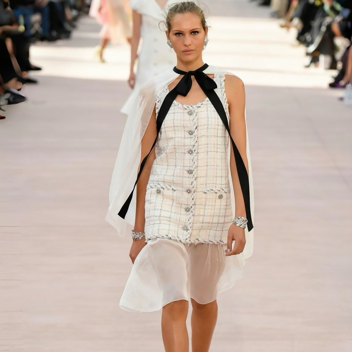 NIGO Chanel Women's Summer High-Street Plaid Single-Breasted Multi-Color Halter Sleeveless Dress Dresses Ngvp #nigo2566