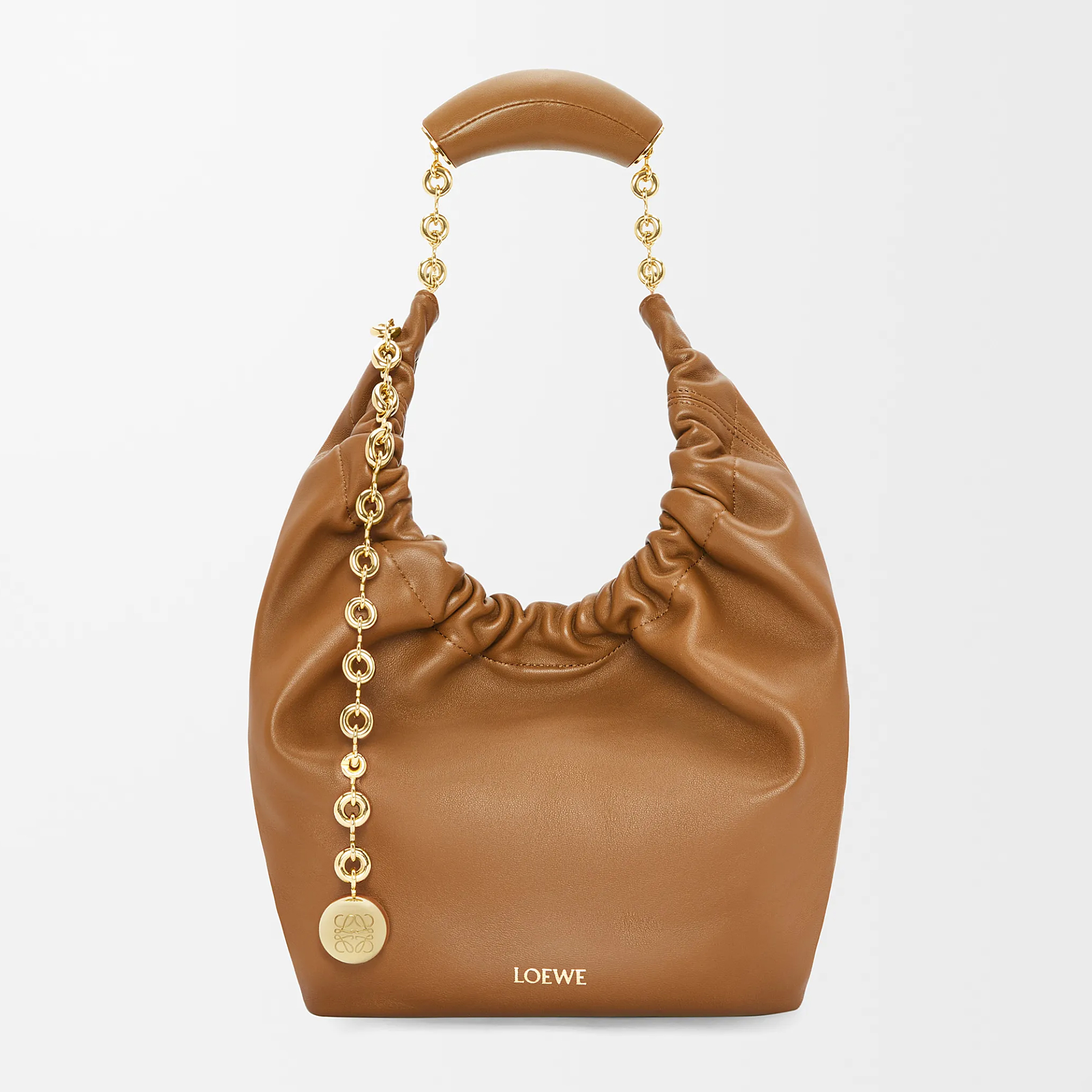 NIGO Loewe Women's Small Soft Napa Lambskin Squeeze Handbag Logo Solid Color Adjustable Shoulder Strap Crossbody Tote Bag Bags 0010948040 #nigo81756