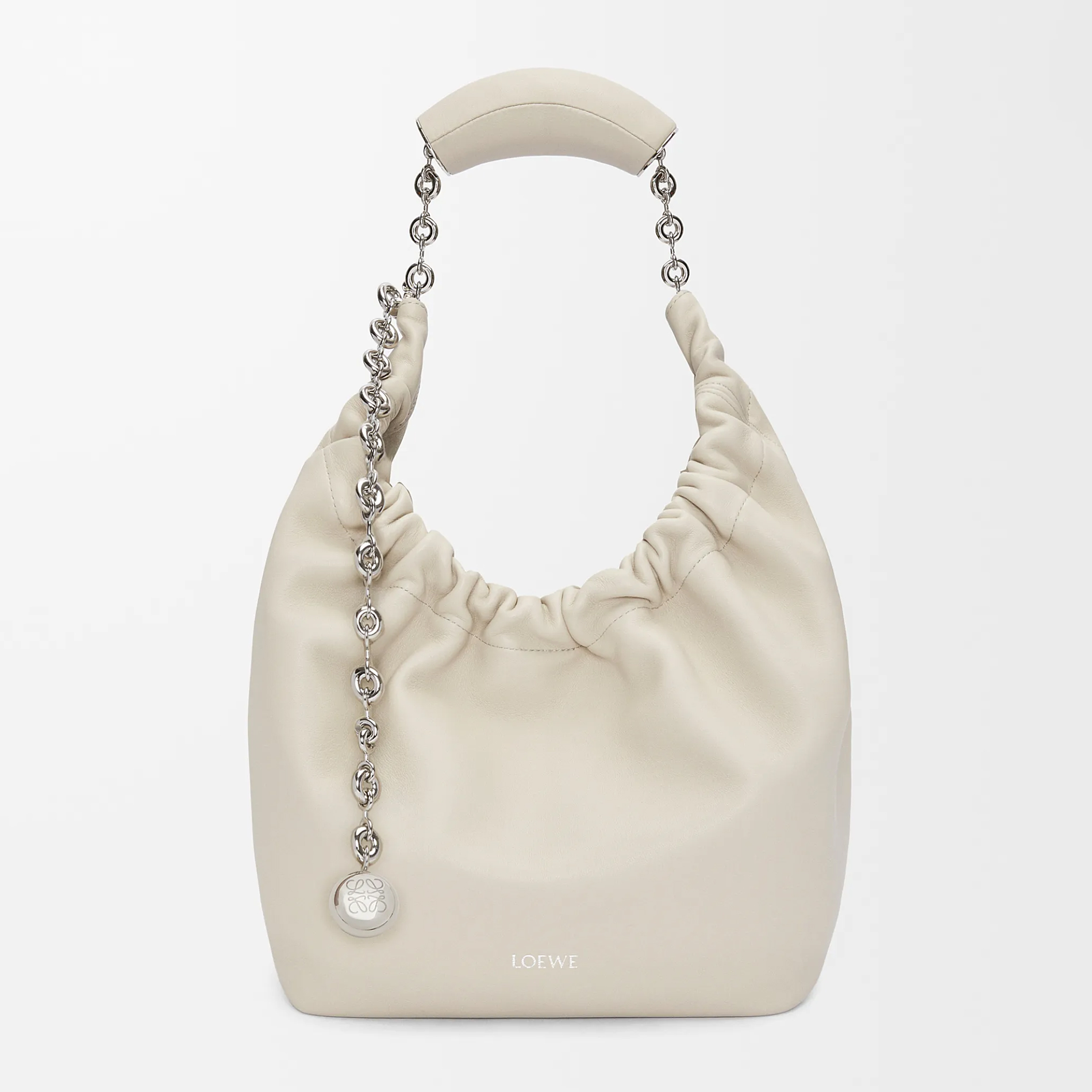 NIGO Loewe Women's Small Soft Napa Lambskin Squeeze Handbag Logo Solid Color Adjustable Shoulder Strap Crossbody Tote Bag Bags 0010948040 #nigo81756