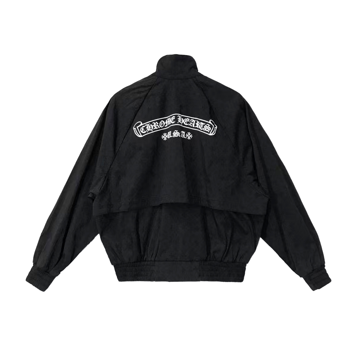 NIGO Chrome Hearts Men's And Women's Spring/Fall Fashion Casual Solid Color High Neck Classic Print Long Sleeve Jacket #nigo79322