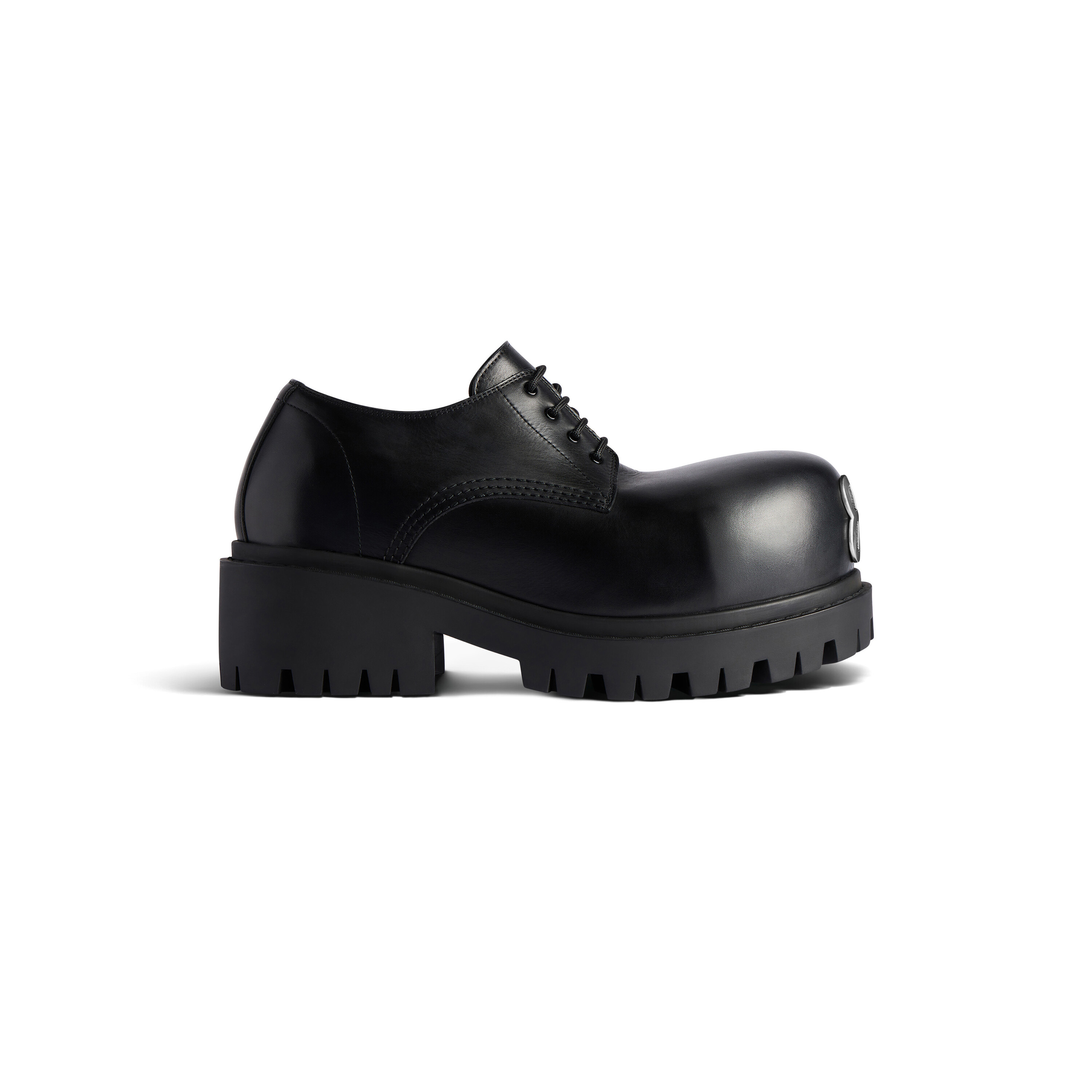 NIGO Balenciaga STOMPER Men's Spring/Fall Fashion Classic Round Toe Lace Up Chunky Heel Brogues Derby Shoes #nigo79321
