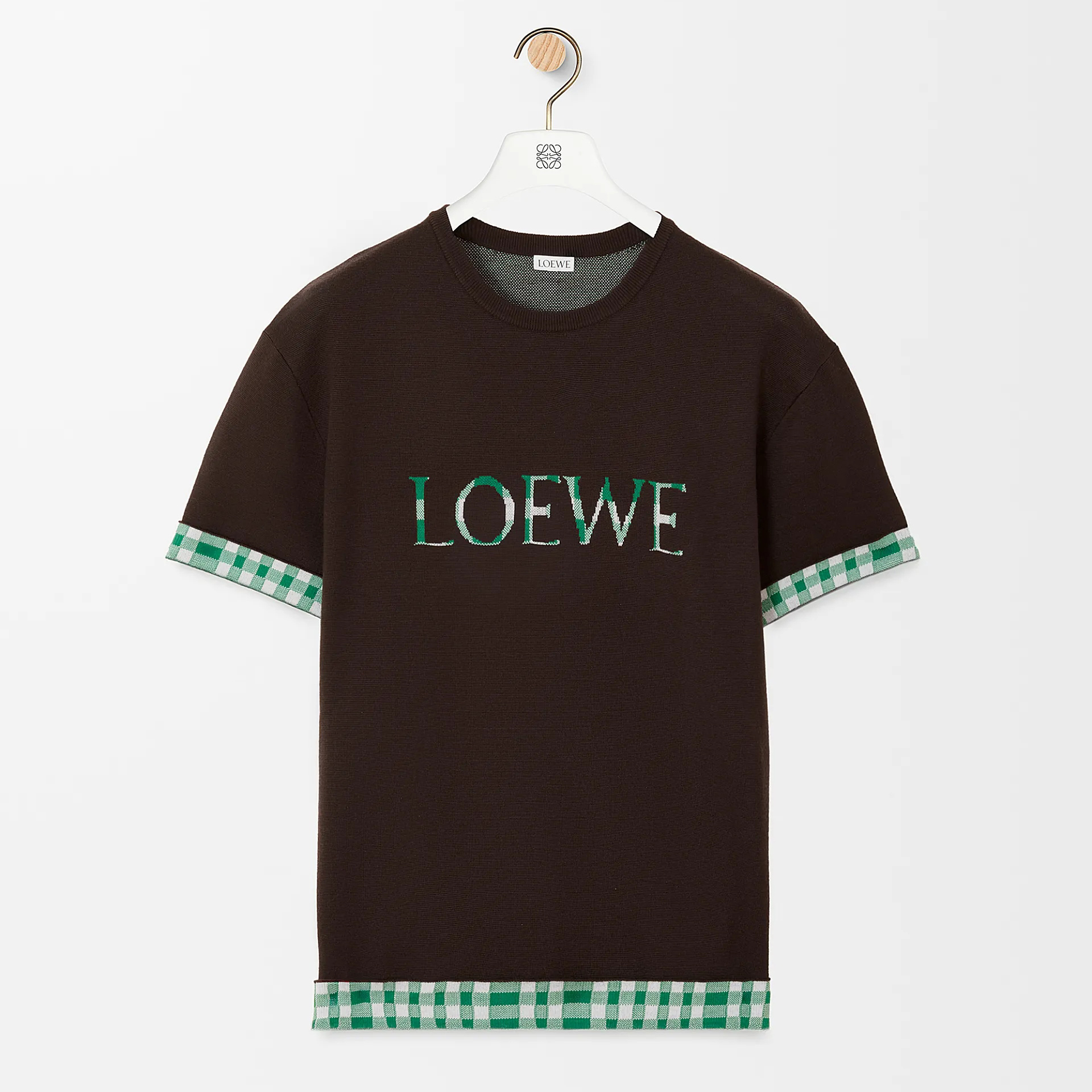 NIGO Loewe Men's And Women's Summer Fashion Casual Crew Neck Pullover Short Sleeve Knit T Shirt with Turned Up Sleeves T-shirt #nigo79298