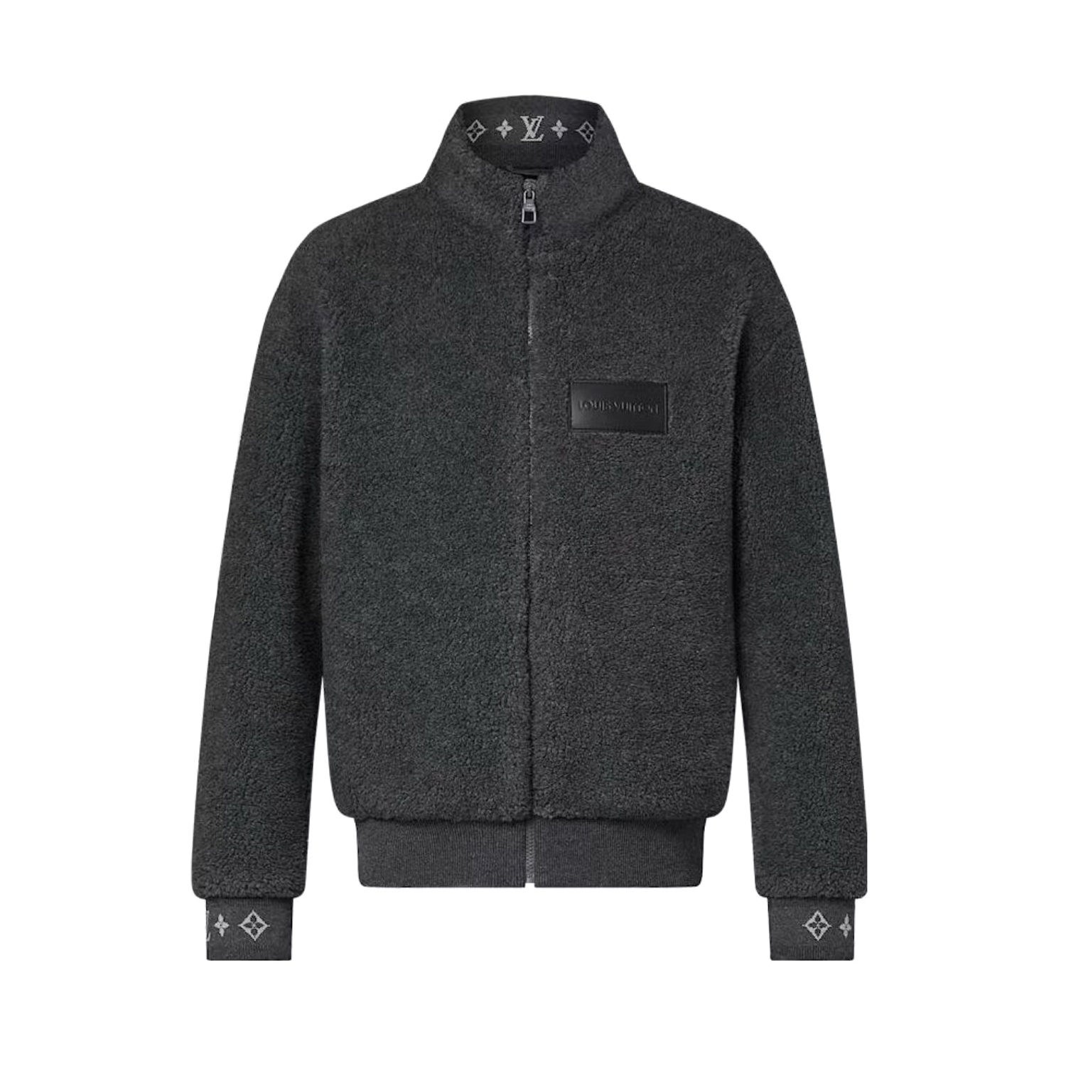 NIGO Louis Vuitton Men's Winter Fashion Casual High Neck Zipper Solid Color Fleece Jacket #nigo79325