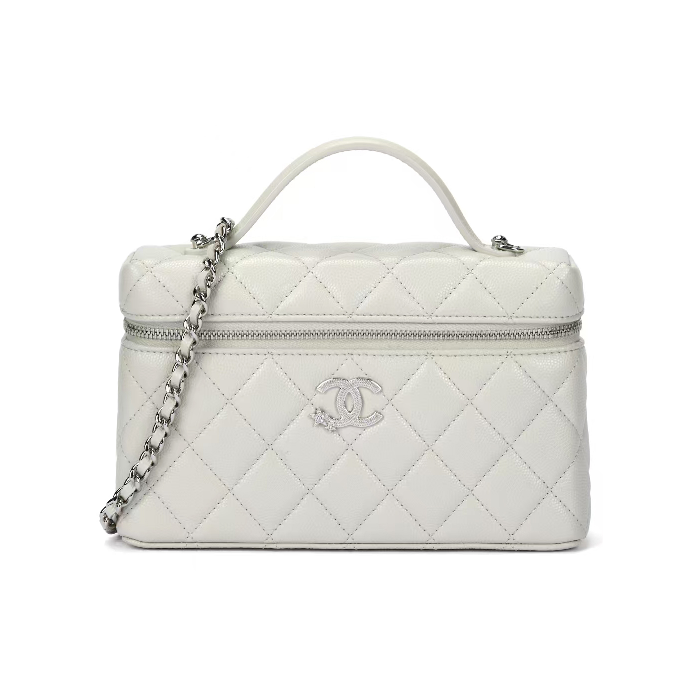 NIGO Chanel Women's Fashion Classic Solid Color Diamond Quilted Logo Leather Zipper Chain Shoulder Bag Crossbody Bag Bags AS5740-B22144-94305 #nigo79348