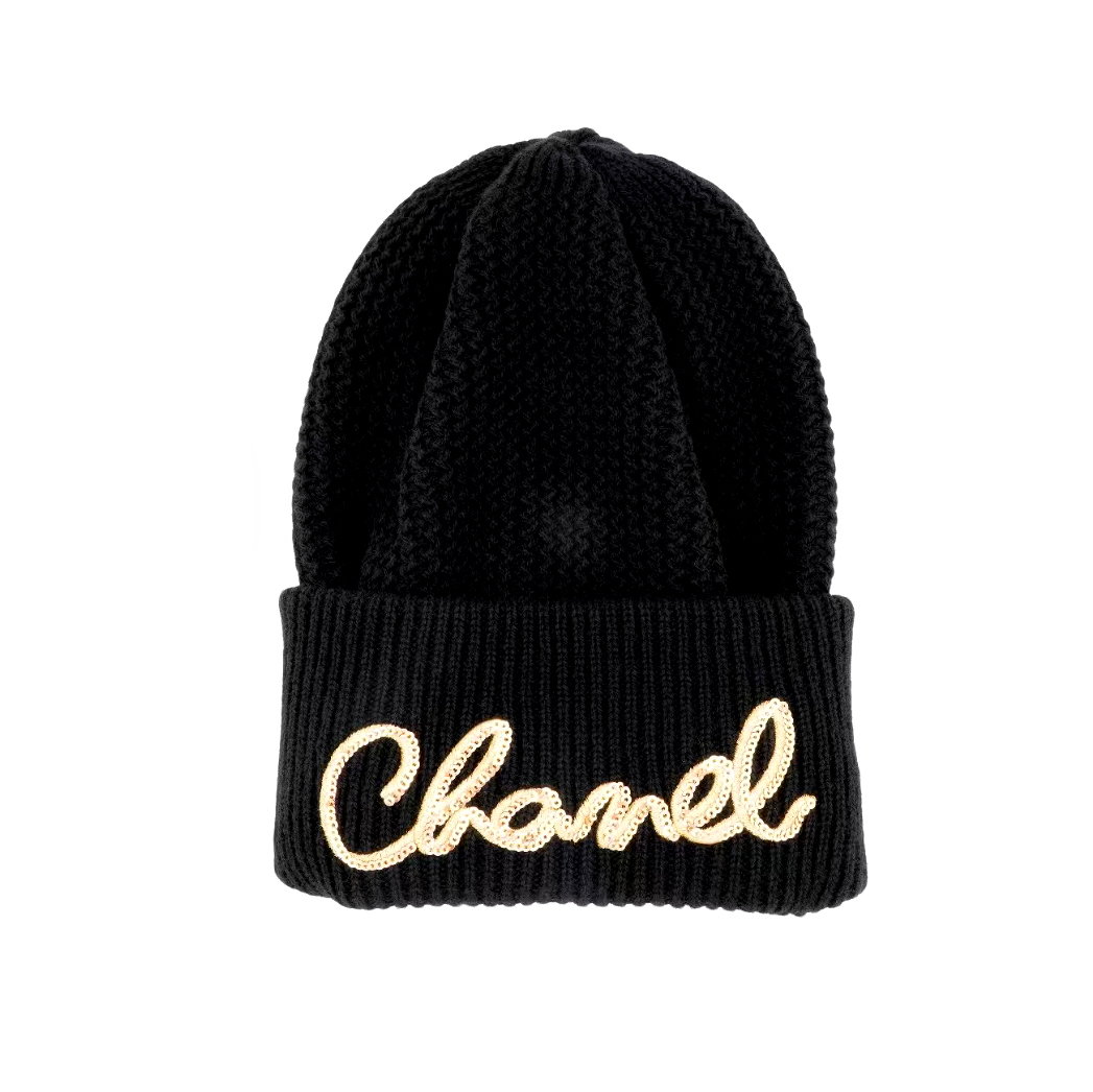 NIGO Chanel  Men's And Women's Fall/winter Fashion Casual Solid Color Knit Logo Thick Beanie Hat  Accessories #nigo79339
