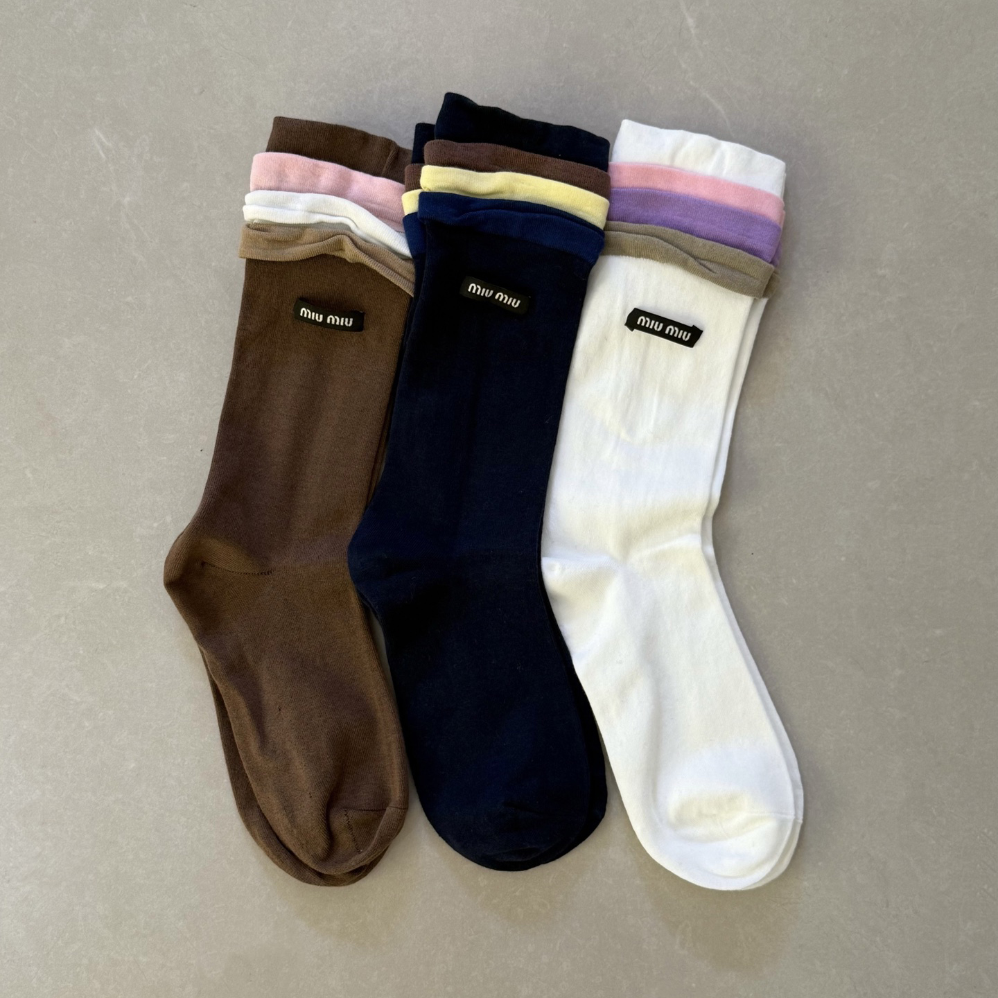 NIGO MiuMiu Men's And Women's Spring/fall Fashion Casual Logo Letter Emblem Socks Accessories #nigo79364