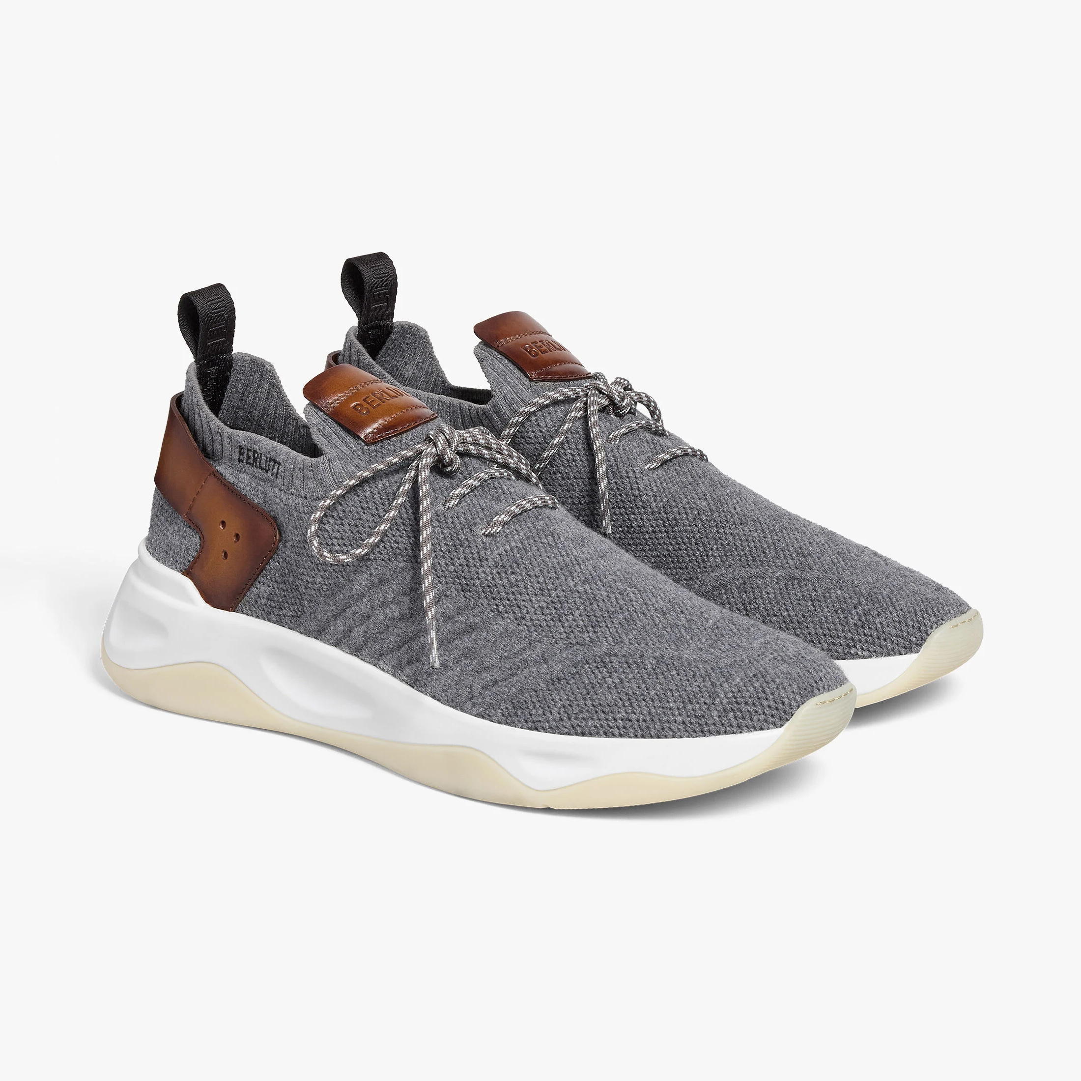 NIGO Berluti Shadow Men's Fashion Casual Round Toe Lace Up Flat Low Top Flyknit Sneakers Shoes #nigo79362