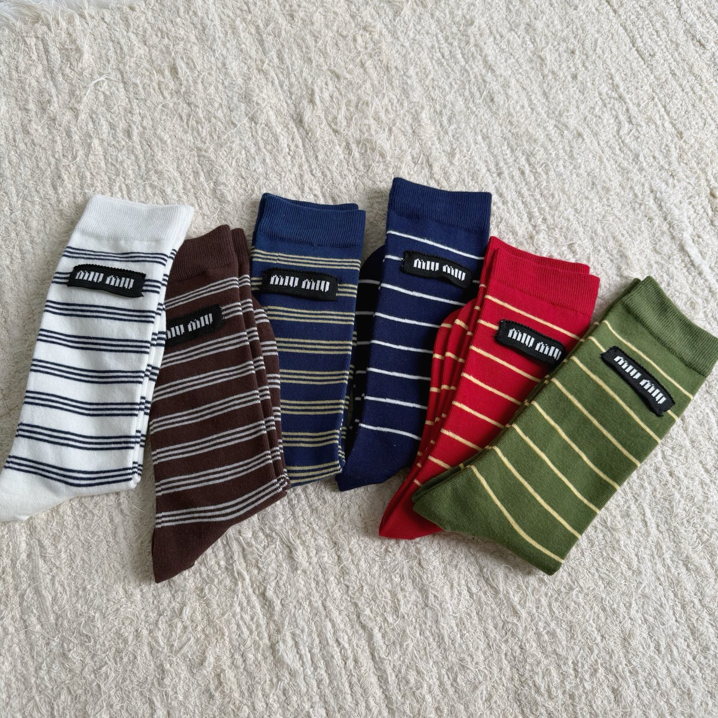 NIGO MiuMiu Men's And Women's Spring/fall Fashion Casual Logo Letter Emblem Socks Accessories #nigo79364