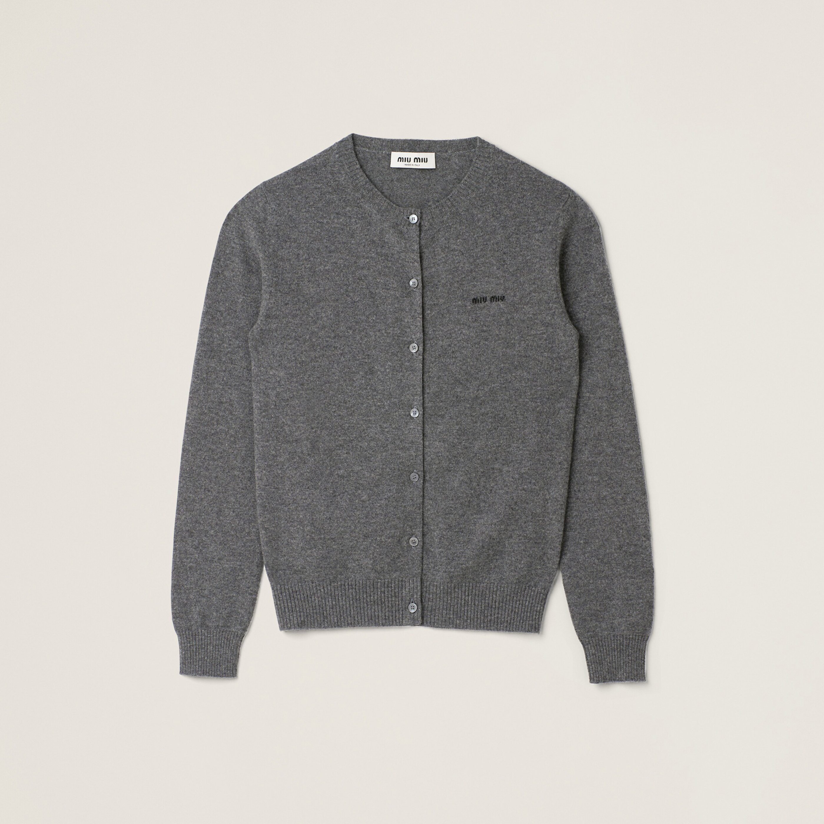 NIGO MiuMiu Women's Spring/Fall Fashion Casual Crew Neck Single Button Minimalist Cashmere Knit Sweater Cardigan #nigo79388