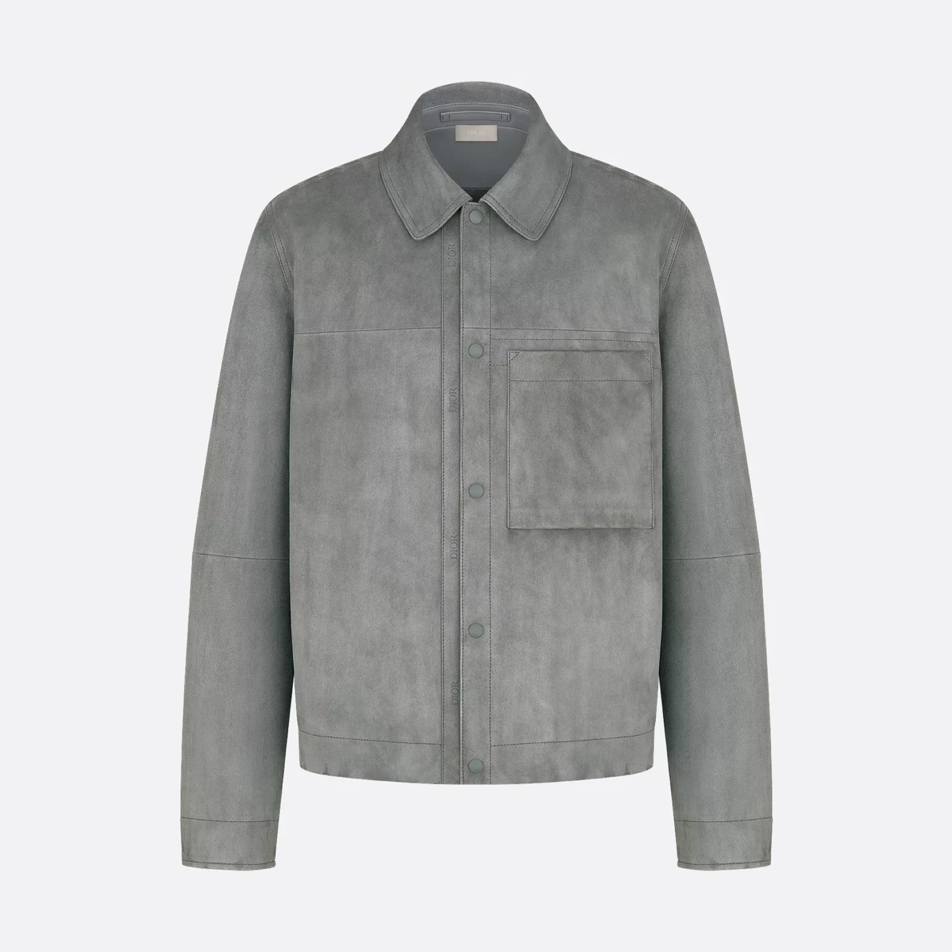 NIGO Dior Men's Embossed Logo Spring/Fall High-Street Collar Solid-Color Single-Breasted Leather Short Jacket Ngvp #nigo2598