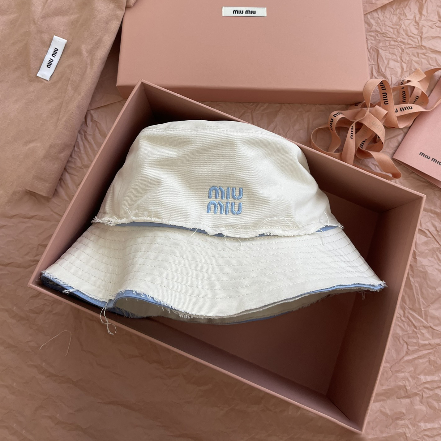 NIGO MiuMiu Men's And Women's Spring/summer Fashion Casual Color Block Logo Embroidered Pattern Canvas Patchwork Design Fisherman's Hat Hat Accessories #nigo79399