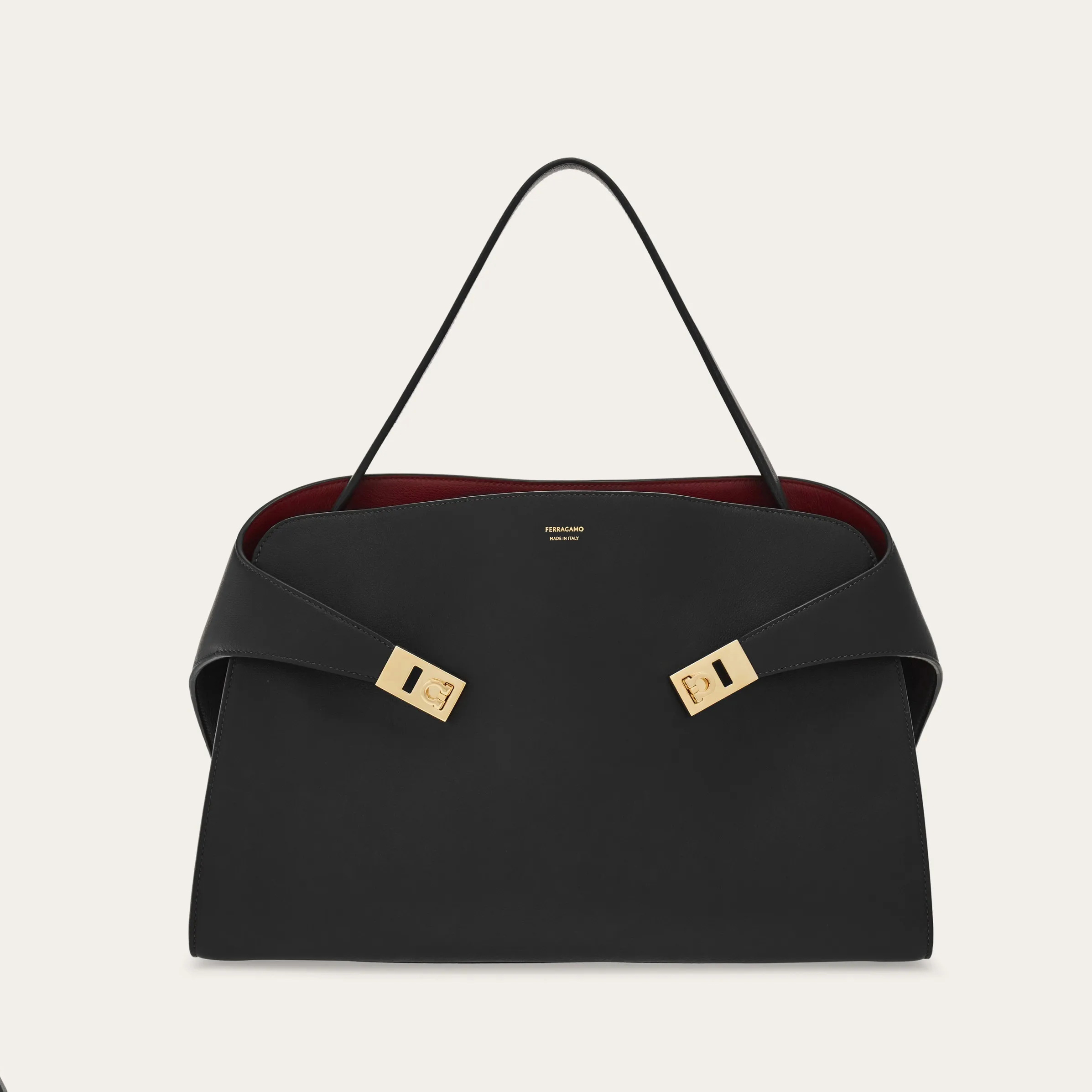 NIGO Ferragamo Hug Soft Women's Fashion Classic Leather Two Tone Shoulder Bag Tote Handbag Bag Bags #nigo79436