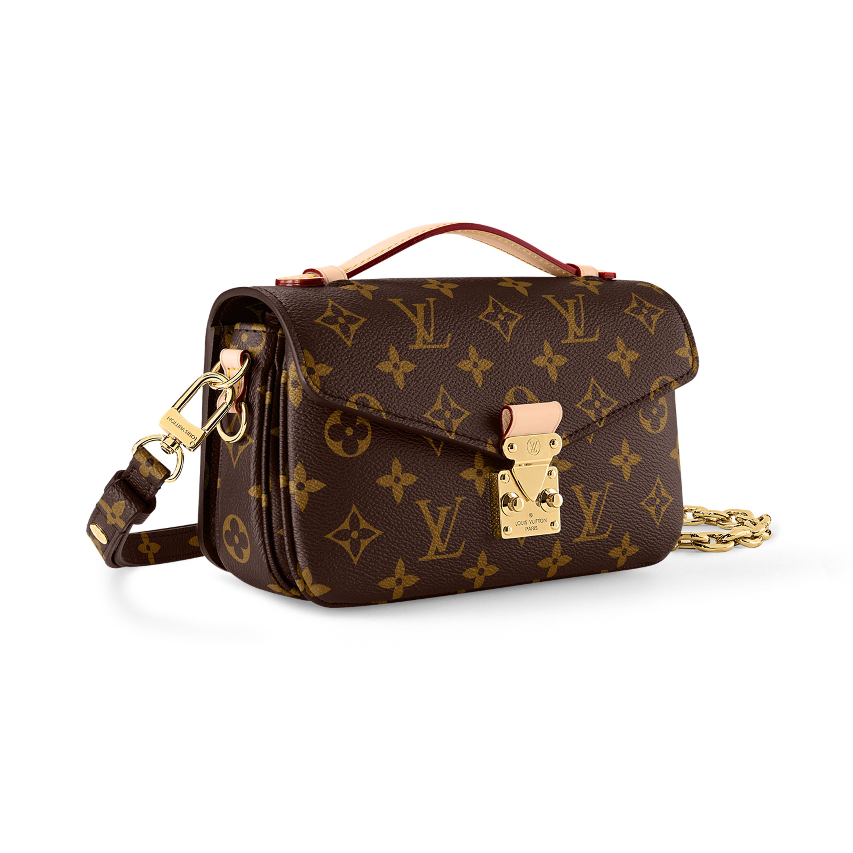 NIGO Louis Vuitton POCHETTE MÉTIS EAST WEST Women's Fashion Classic Leather Handbag with Classic Print Chain Adjustable Strap Tote Bag Shoulder Bag Crossbody Bags #nigo79437