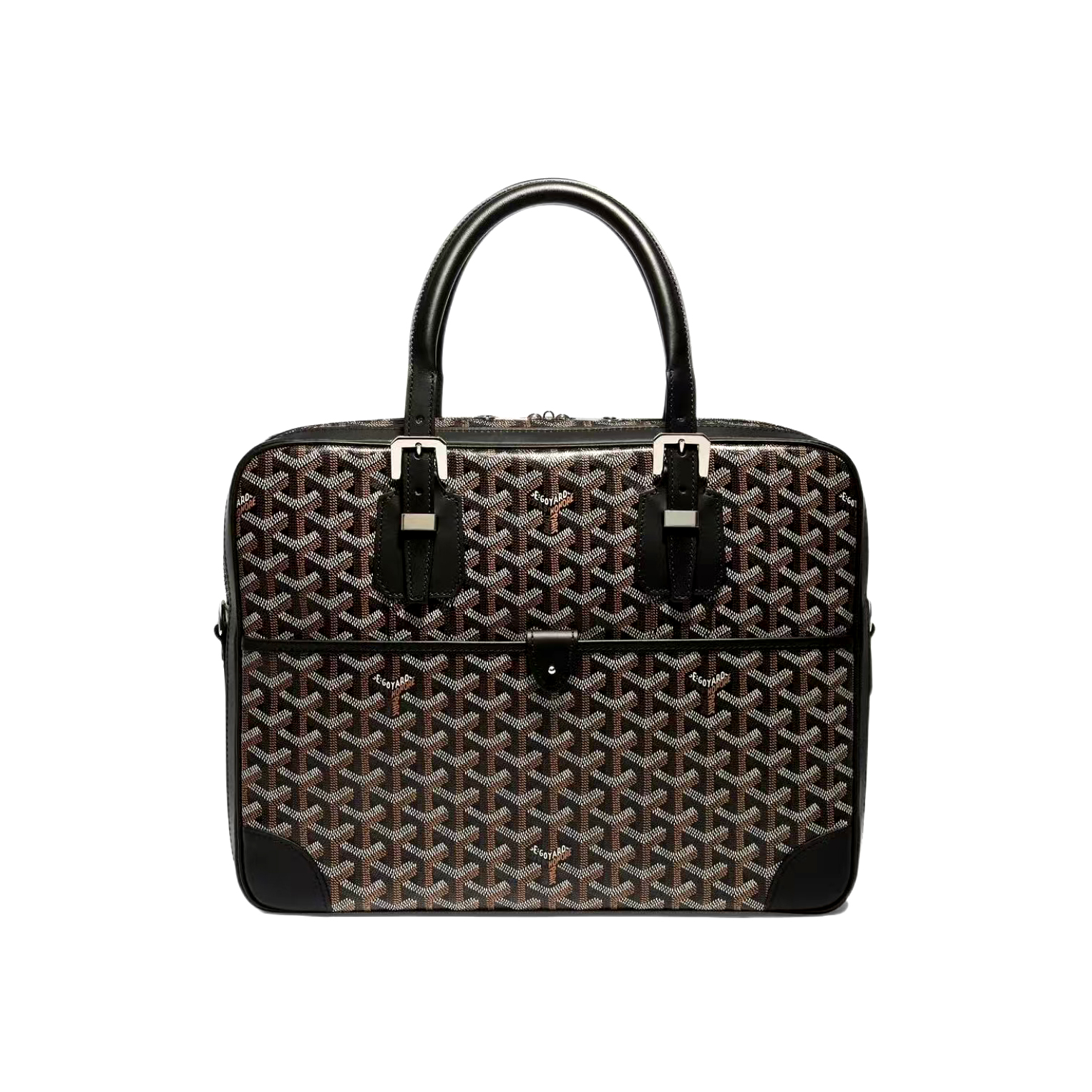 NIGO Goyard Men's & Women's Fashion Classic Distressed Full Print Zipper Closure Leather Handle Briefcase Tote Bag Bags #nigo79434