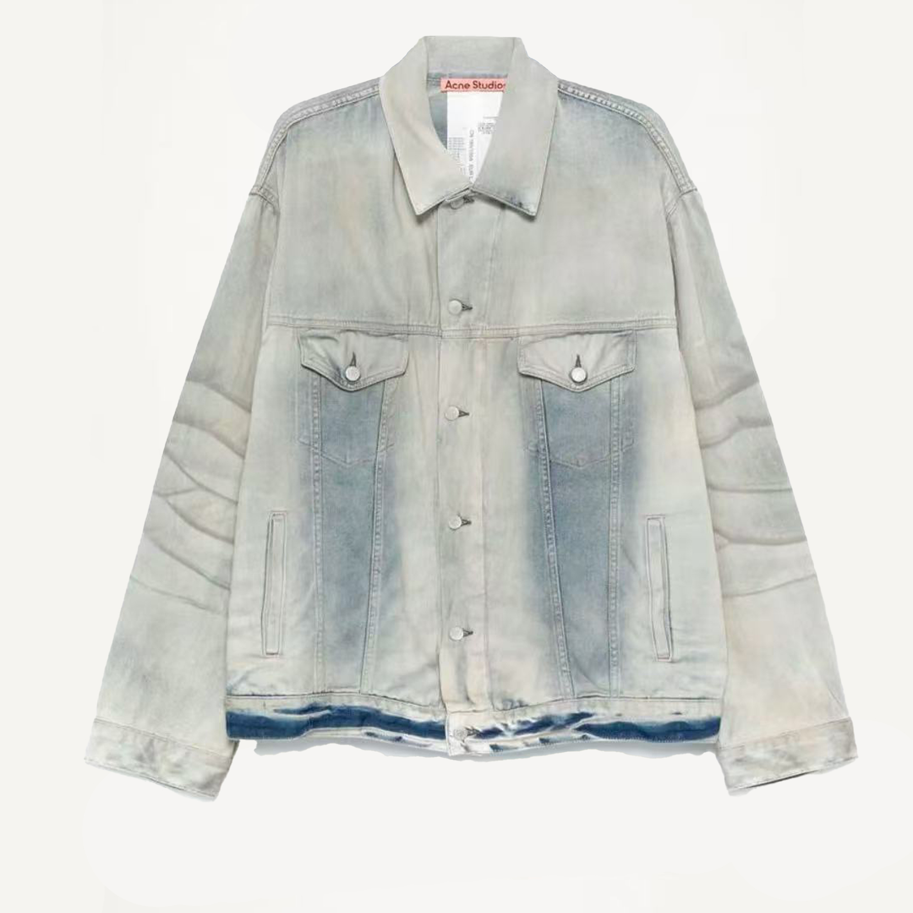 NIGO Acne Studios Men's Women's Fall And Winter Light Blue Dirty Vintage Washed Denim Jacket Fashion Casual Straight Jeans Pants Suit Set Ngvp #nigo2652