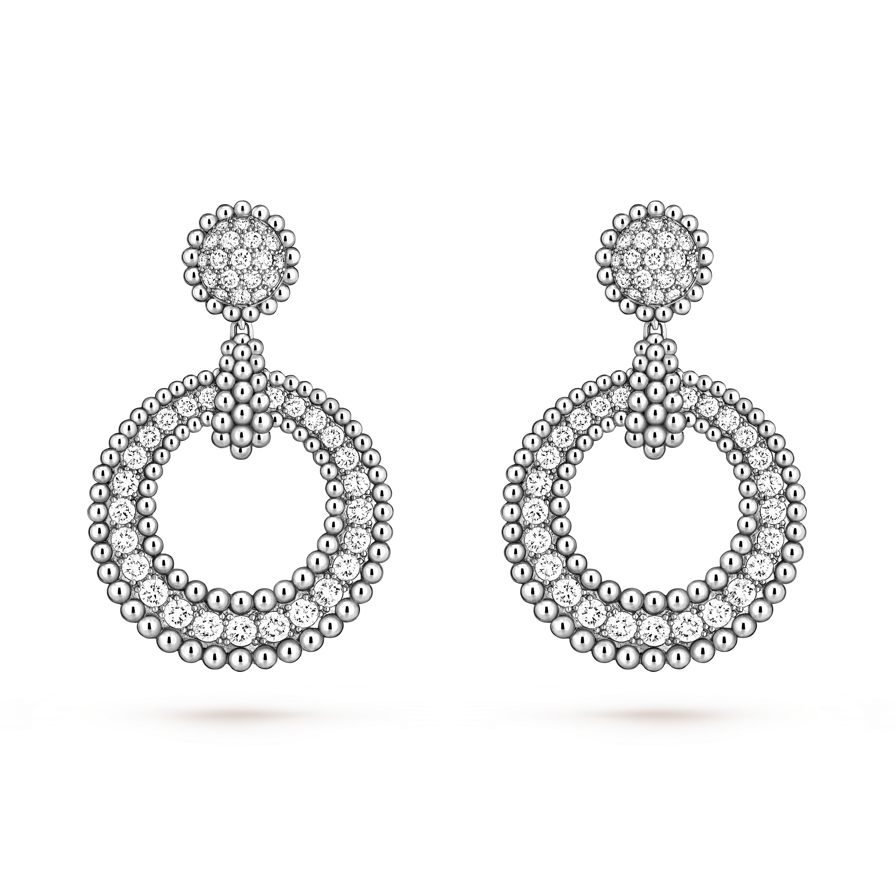 NIGO Van Cleef&Arpels Perlée diamonds Women's Fashion Classic Luxury Elegant Full Diamond Stud Earrings Pendant Jewelry Accessories #nigo79481