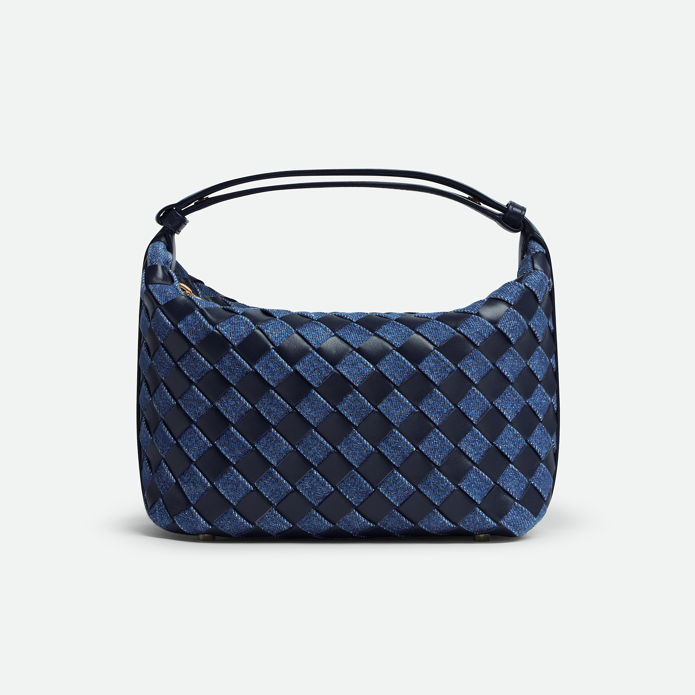 NIGO Bottega Veneta Wallace Women's Fashion Casual Color Block Knit Handbag With Adjustable Snap Closure And Zipper Opening Bag Bags 796393V48V14156 #nigo79514