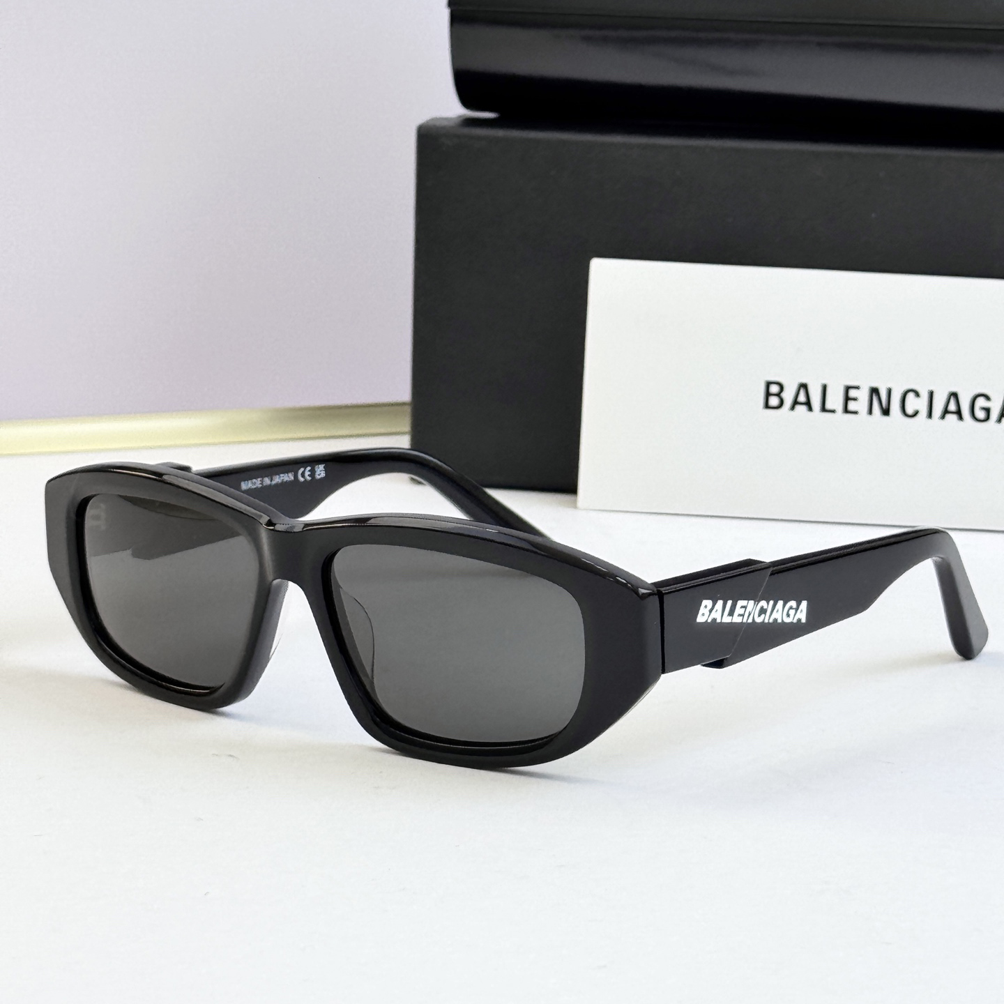 NIGO Balenciaga Men's And Women's Fashion Casual Solid Color Square Frame Sunglasses With Logo Letter Marking On Temples Sunglasses Accessories #nigo79566
