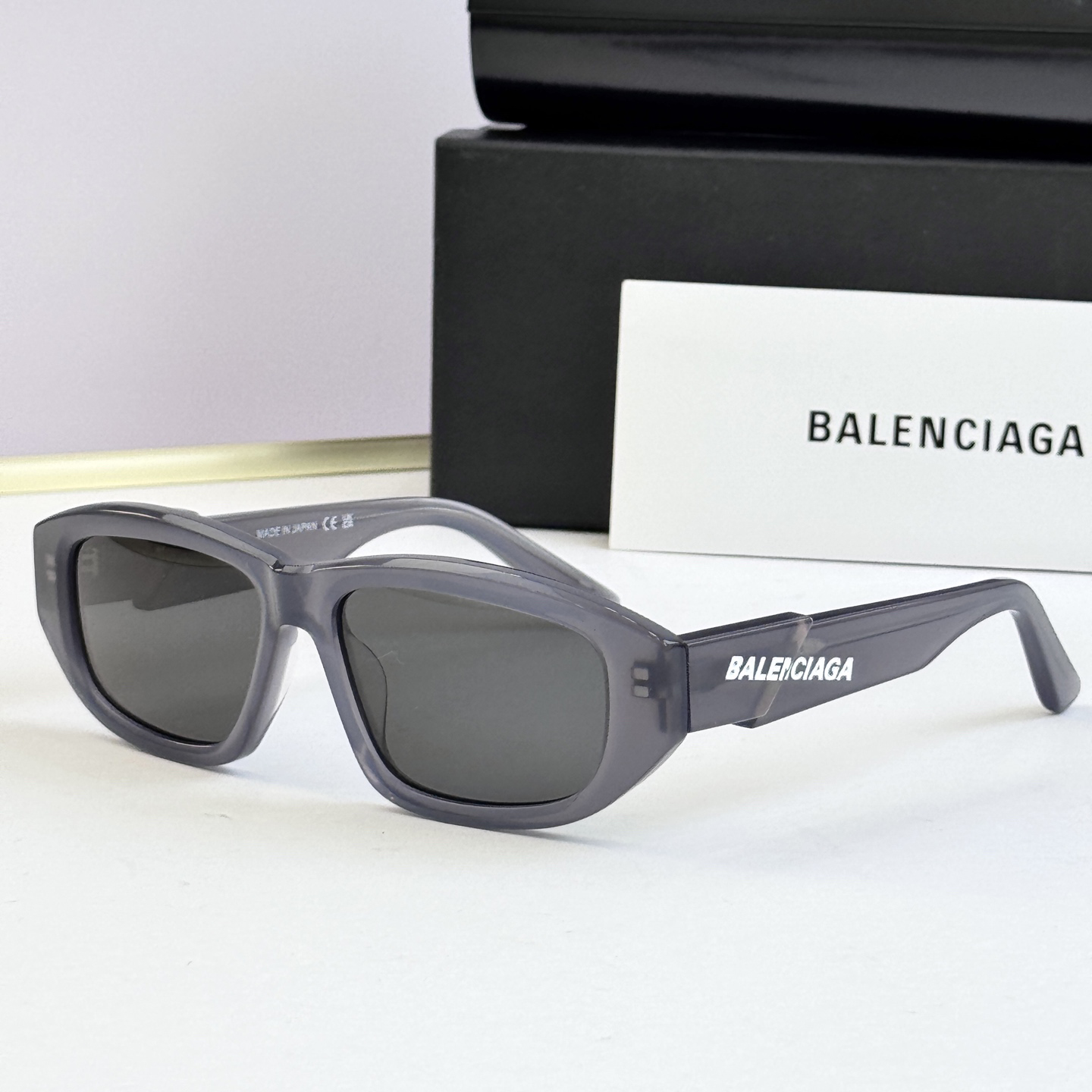 NIGO Balenciaga Men's And Women's Fashion Casual Solid Color Square Frame Sunglasses With Logo Letter Marking On Temples Sunglasses Accessories #nigo79566